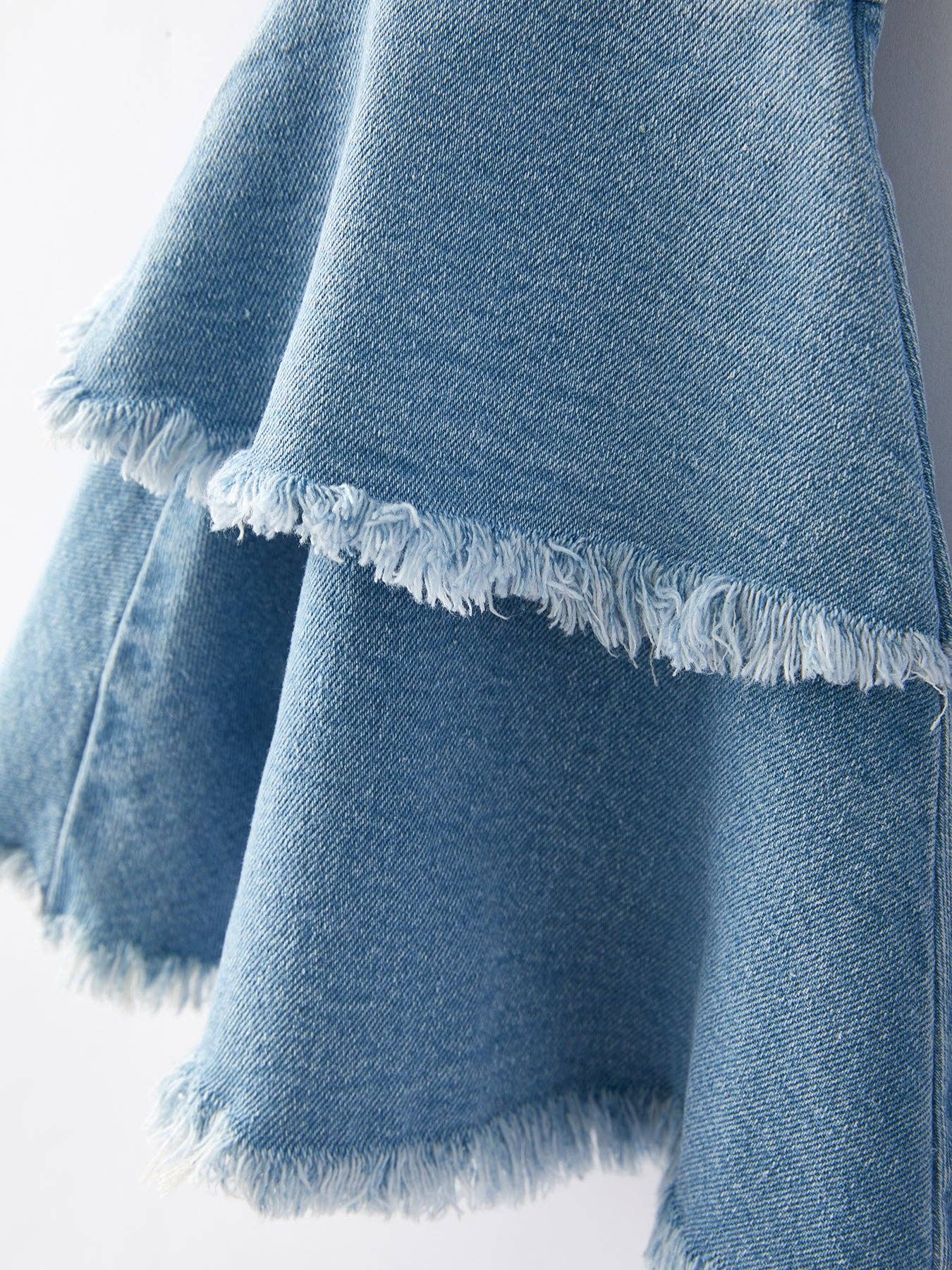 Girls Double Flared Denim Jeans