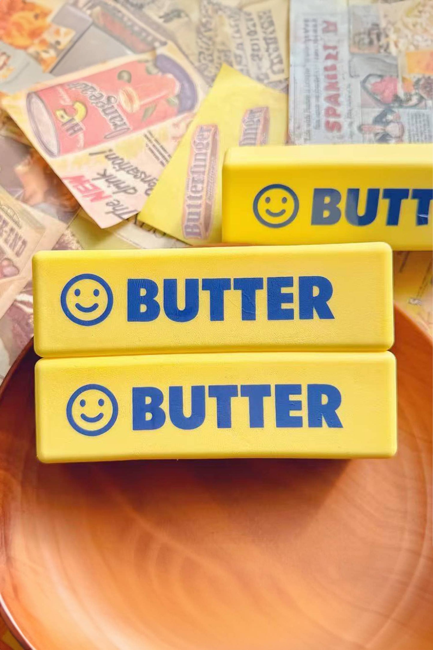 LDC 1PC PU Butter Sticker Relieve Pressure Squishy Toy