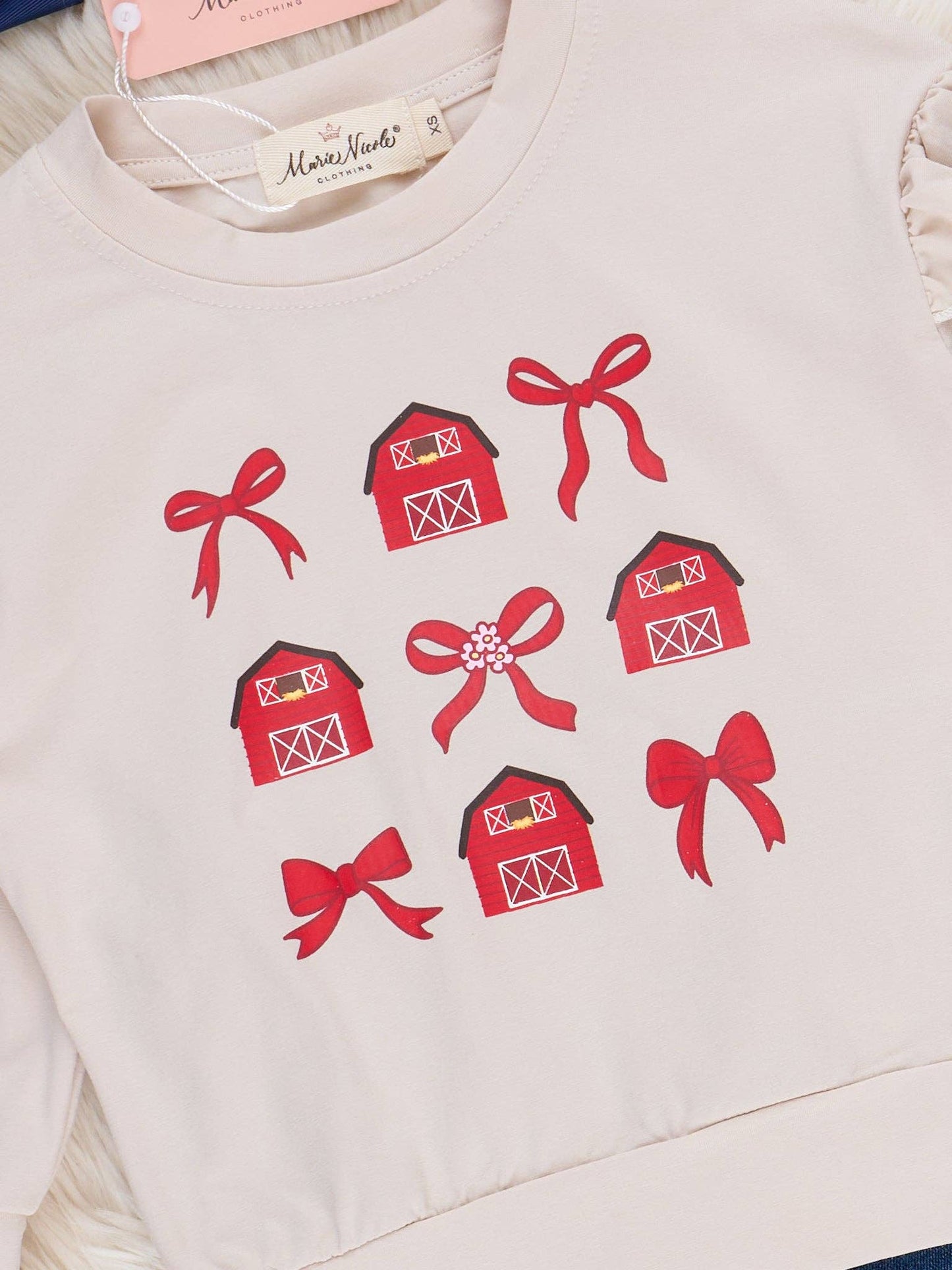 Barns & Bows Ruffle Denim Outfit