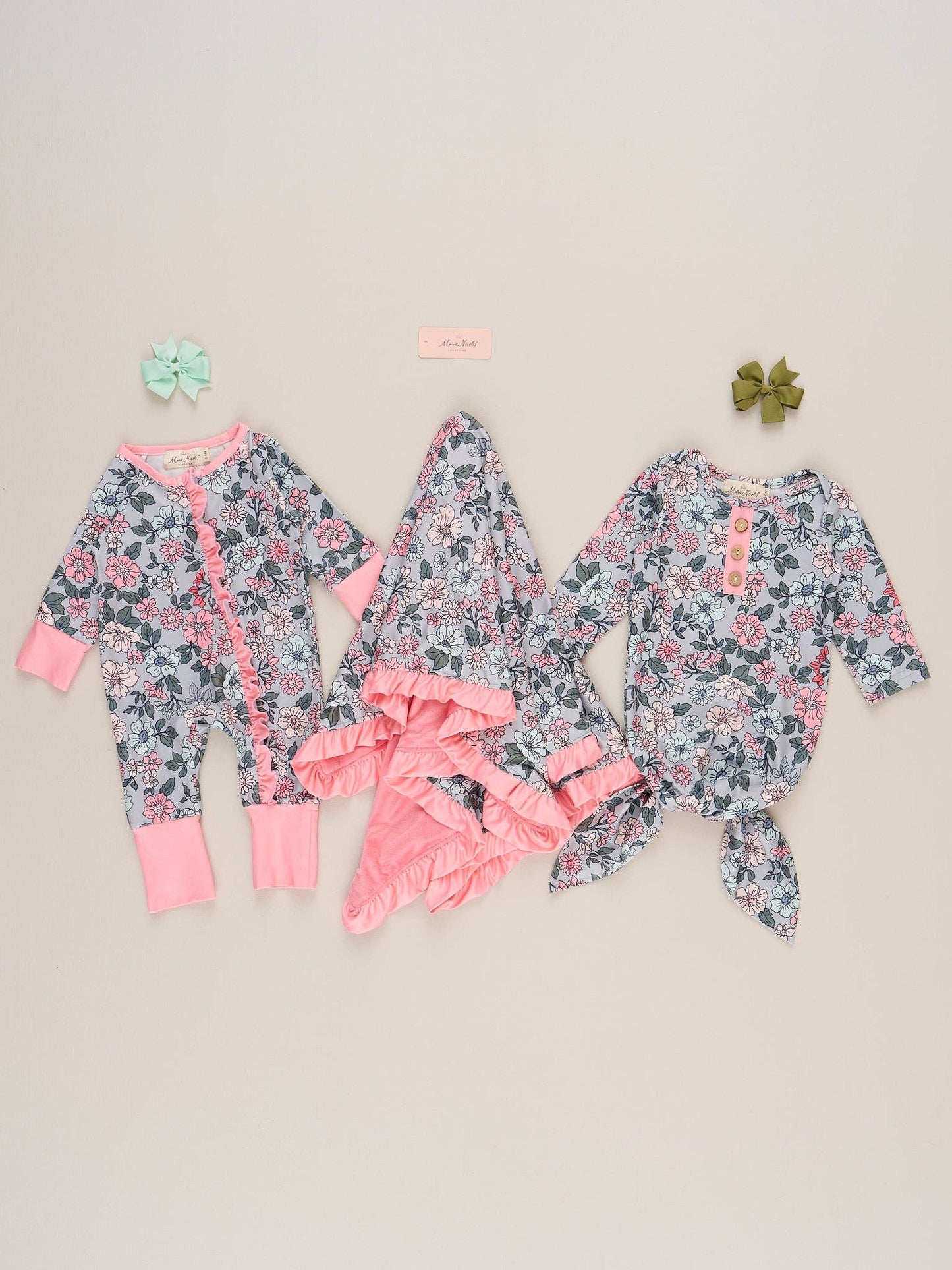 Autumn Rosebud Sleeper Pajamas