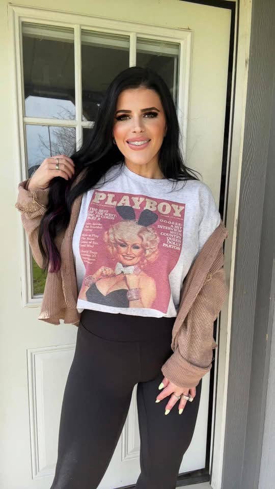 PLAYBOY DOLLY TEE (ASH)