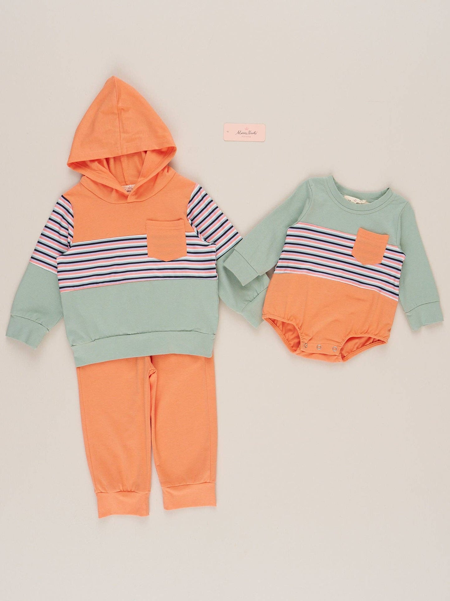 Campfire Stripes Colorblock Outfit