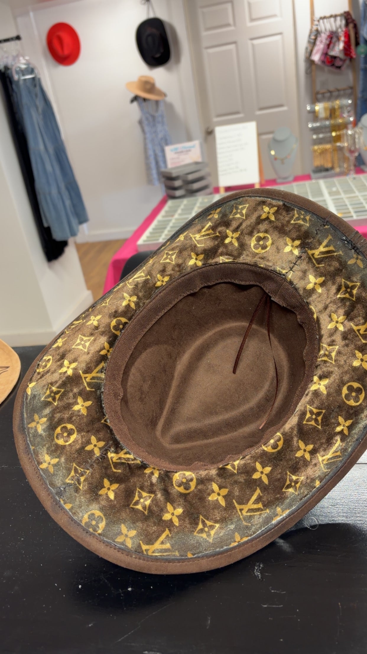✨🤎 LV Inspired Custom Cowboy Hat 🤎✨