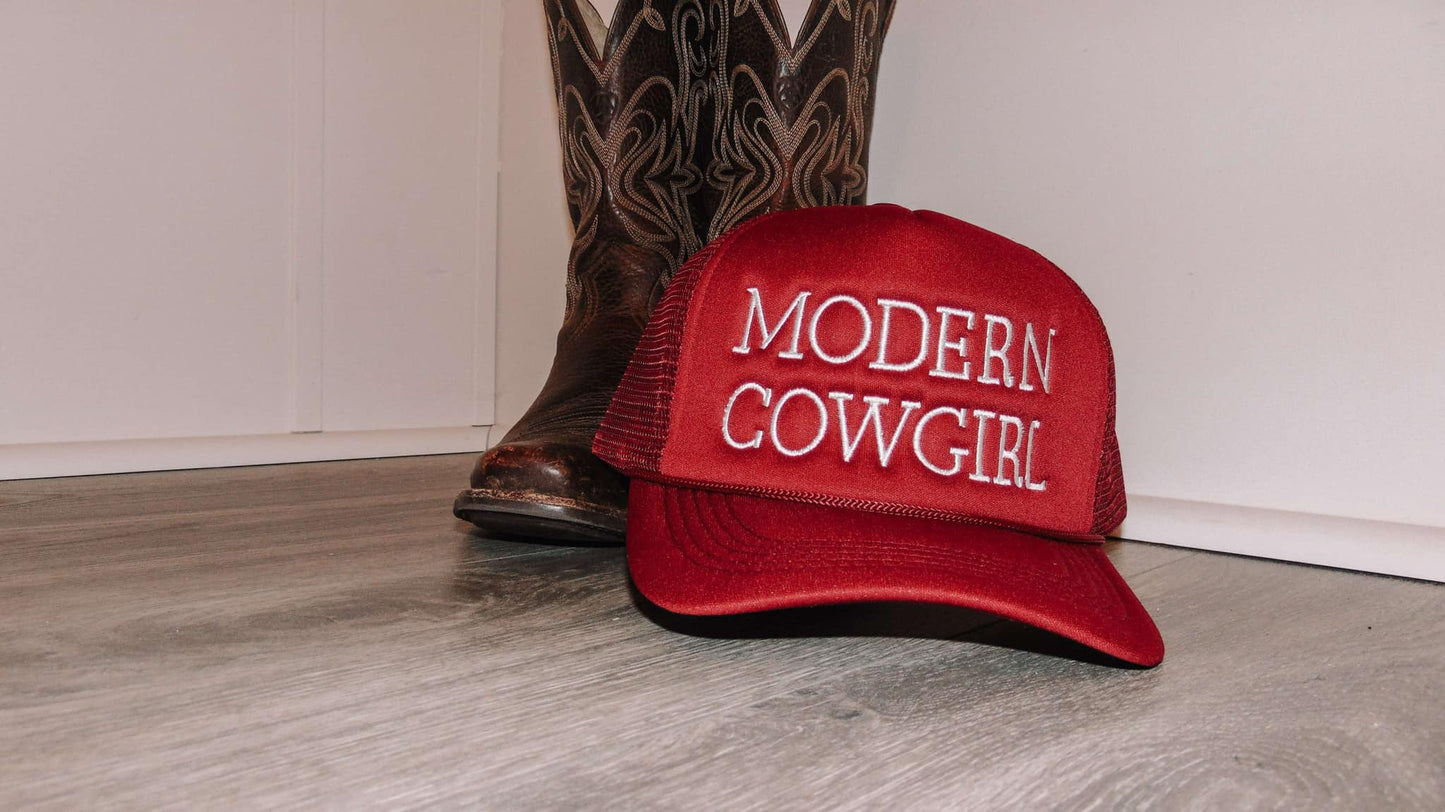 Modern cowgirl trucker hat