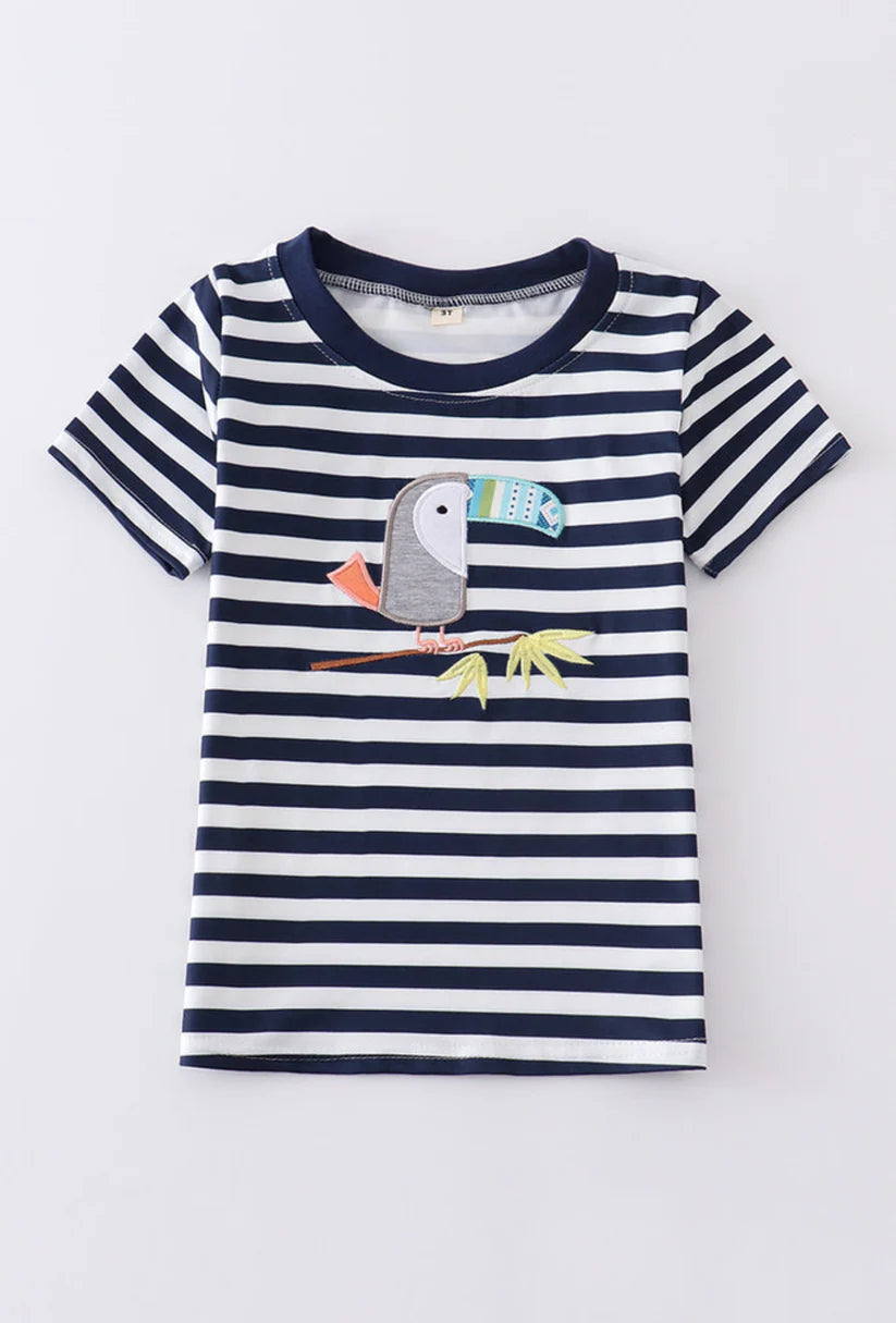 Striped Parrot Tee