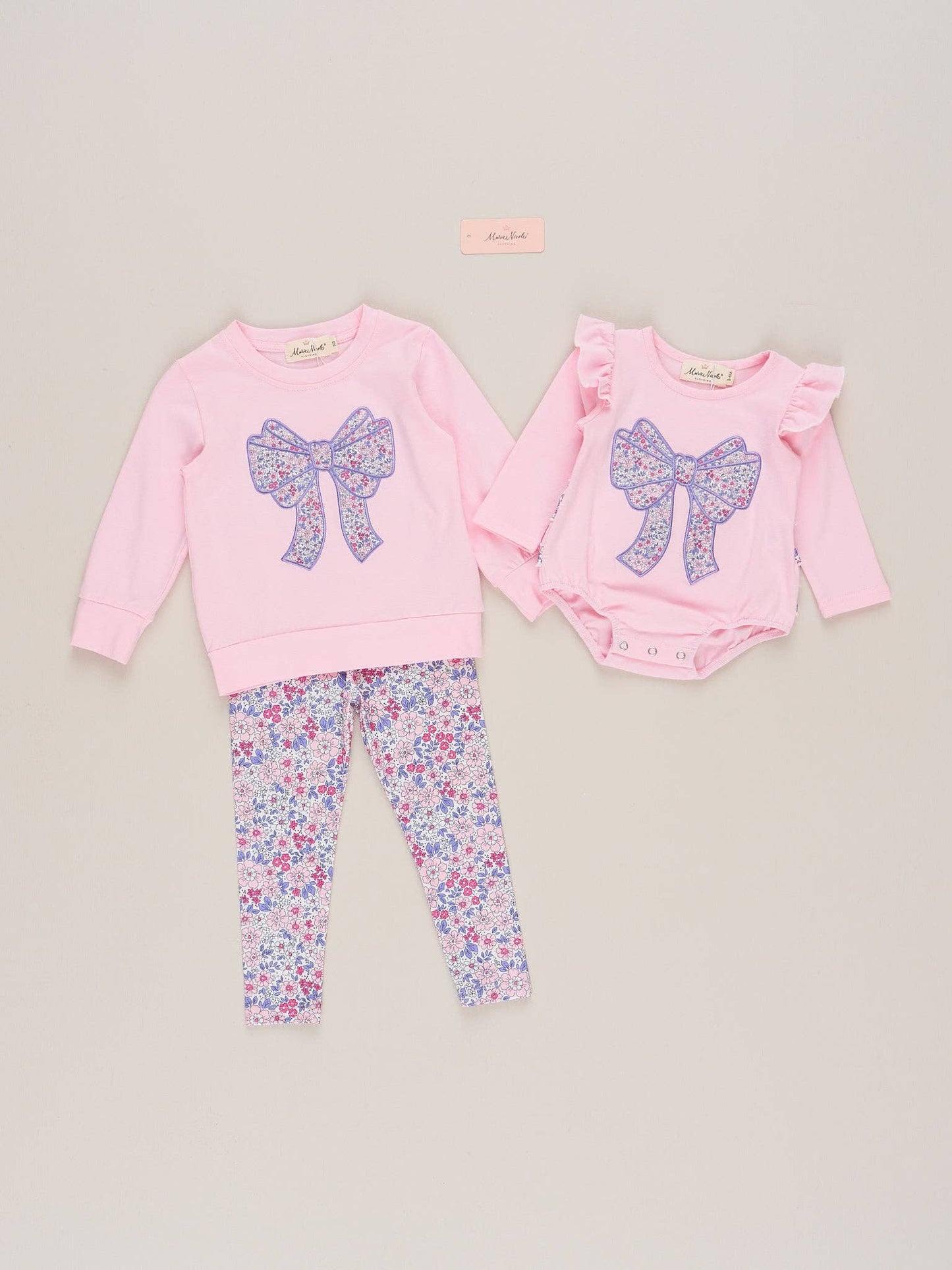 Delicate Flower Bow Outfit