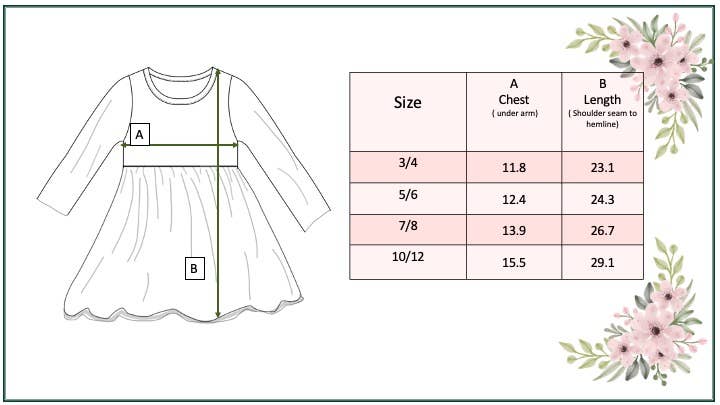 Kids Floral Print Tulle Sparkle Dress