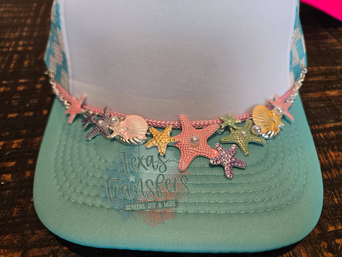 Pastel Starfish Beauty Hat Chain
