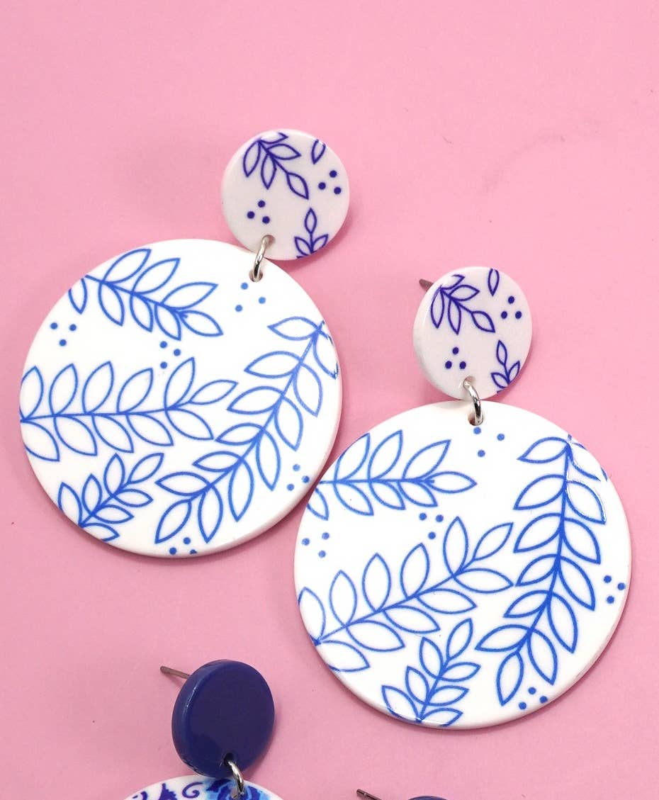 TRENDING TOILE PATTERN FLORAL DROP EARRINGS | 40E356