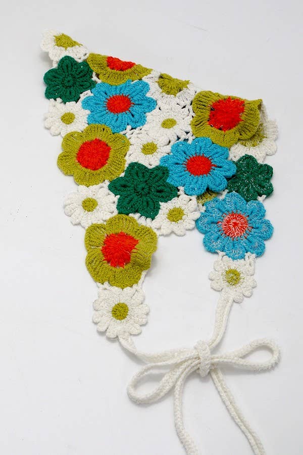 FLOWER HAIR SCARF HAIR BAND |
