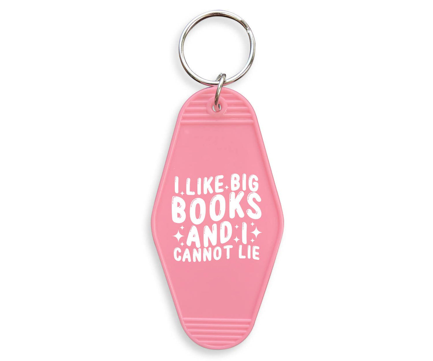 I Like Big Books Motel Keychain