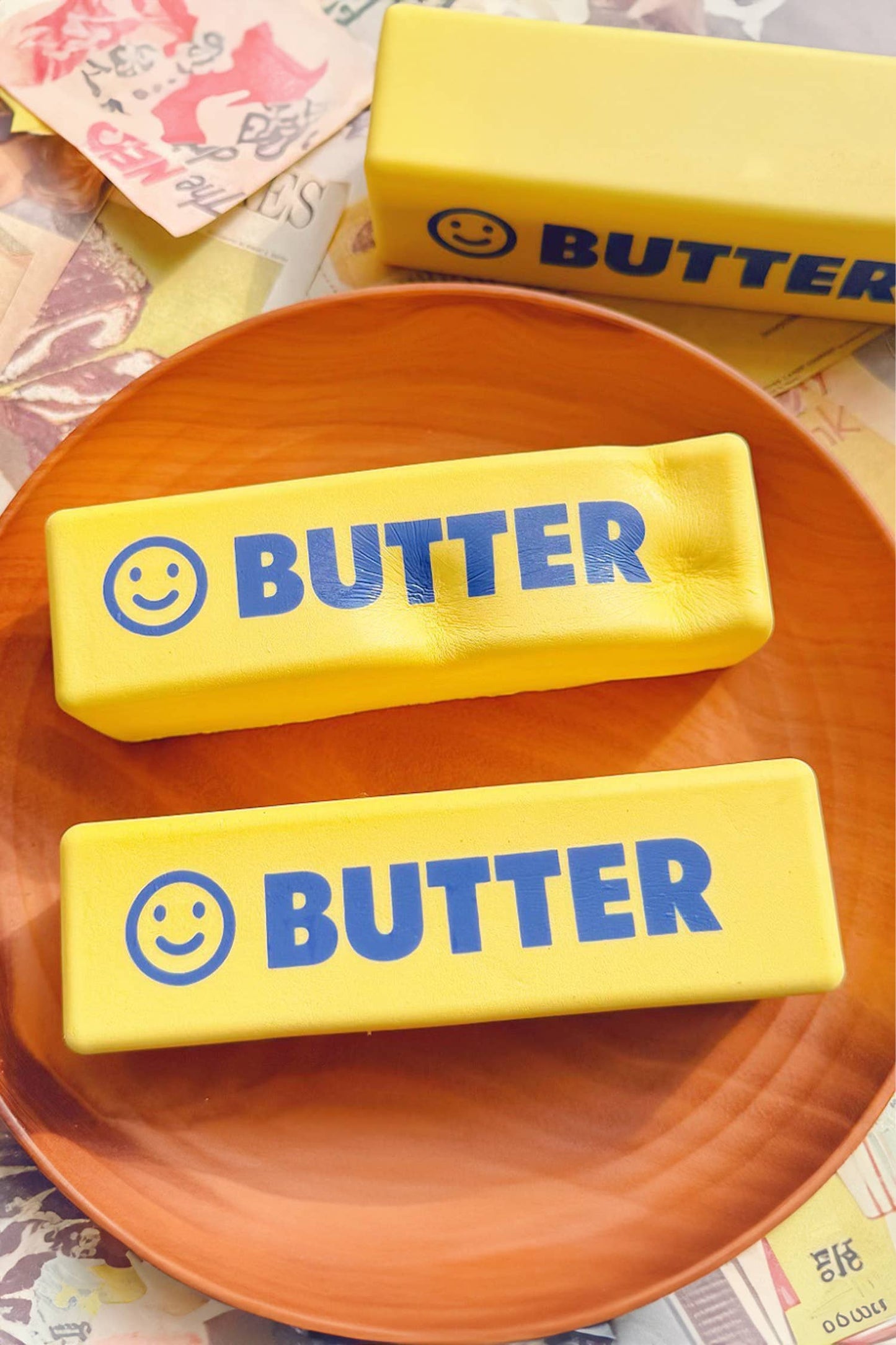 LDC 1PC PU Butter Sticker Relieve Pressure Squishy Toy
