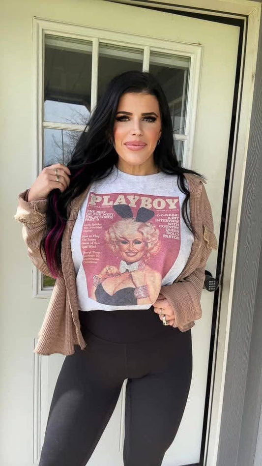 PLAYBOY DOLLY TEE (ASH)