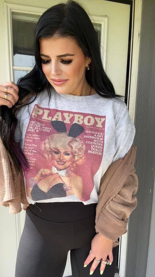 PLAYBOY DOLLY TEE (ASH)