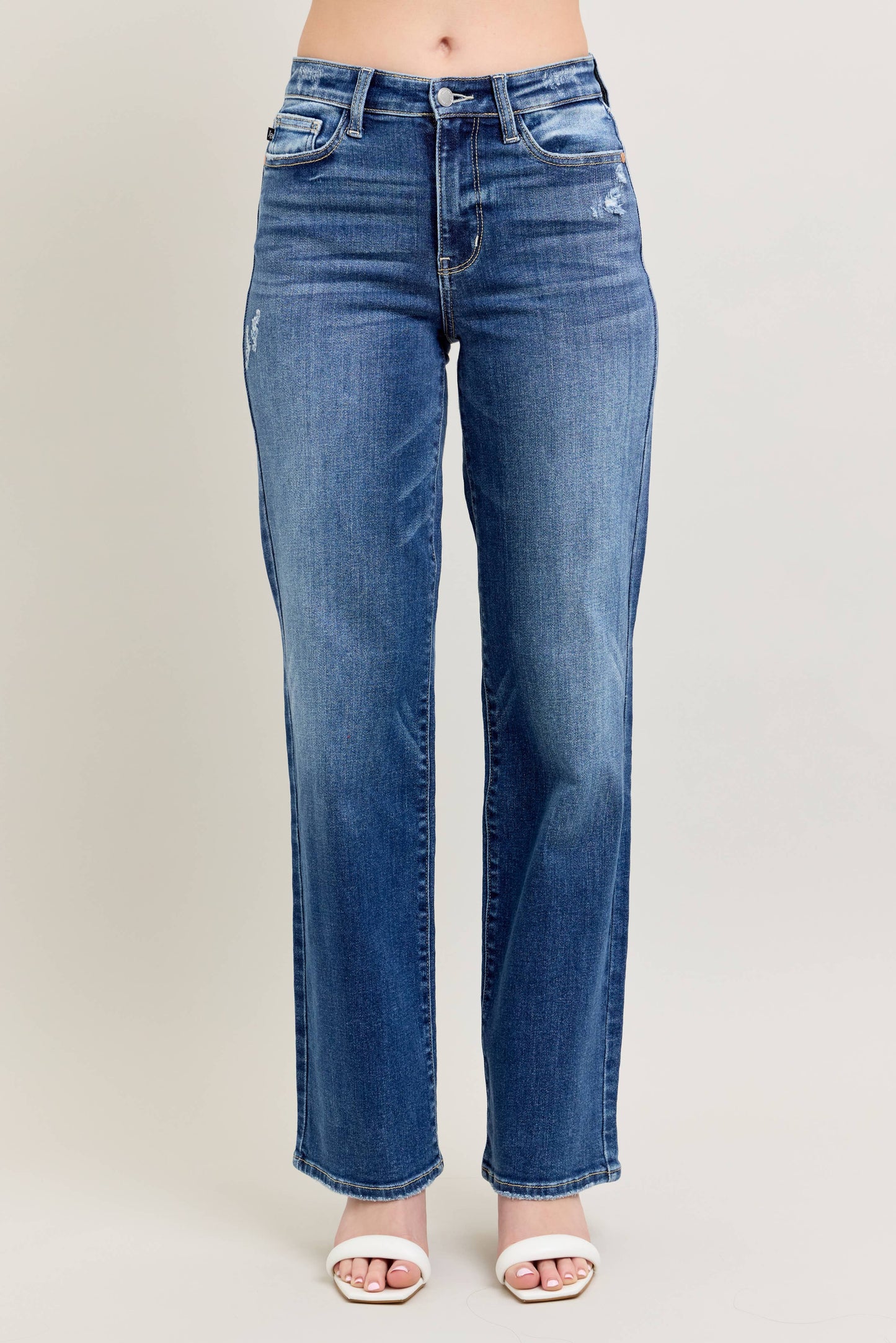 High Waisted 90's Straight Leg