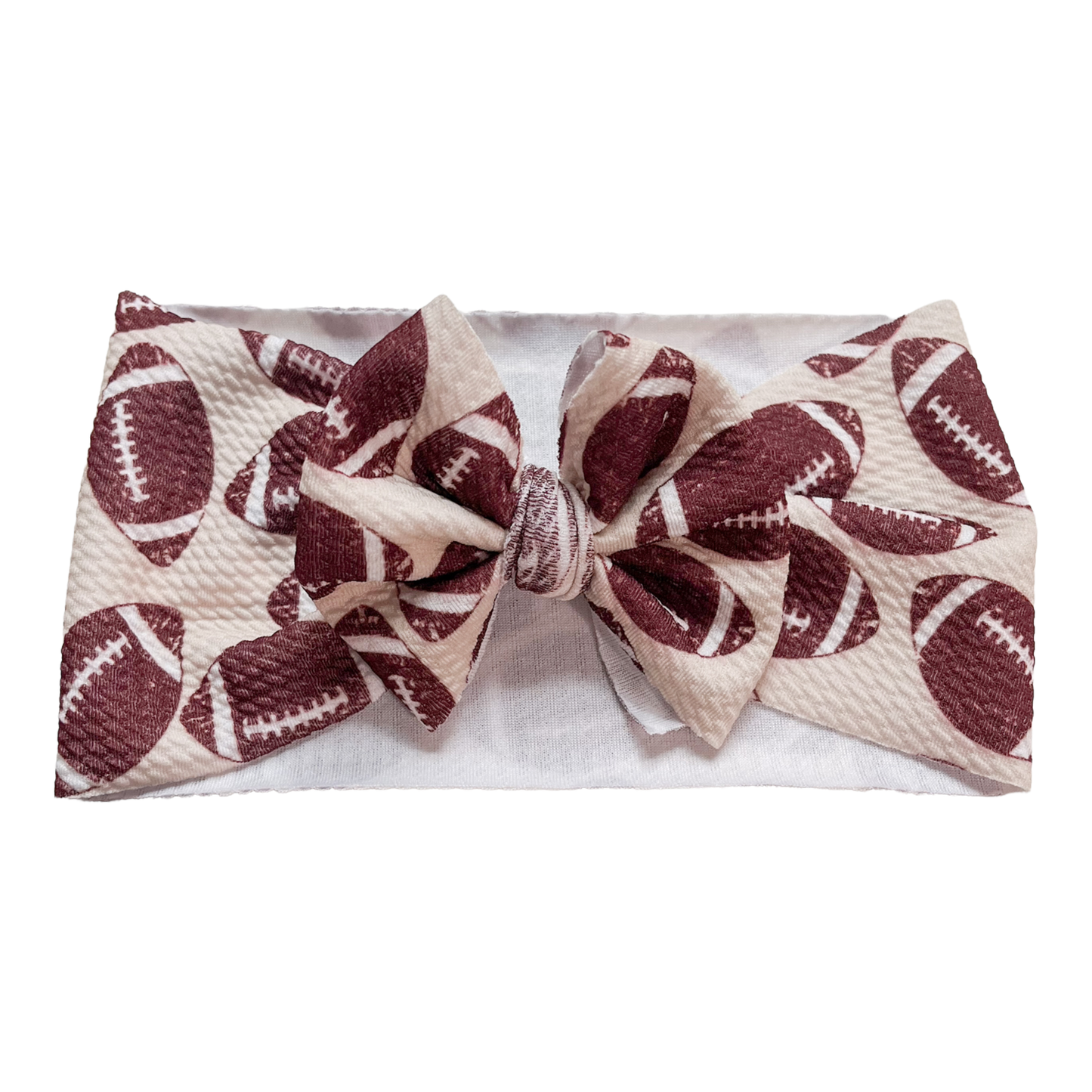 Football Baby Headwrap Bow