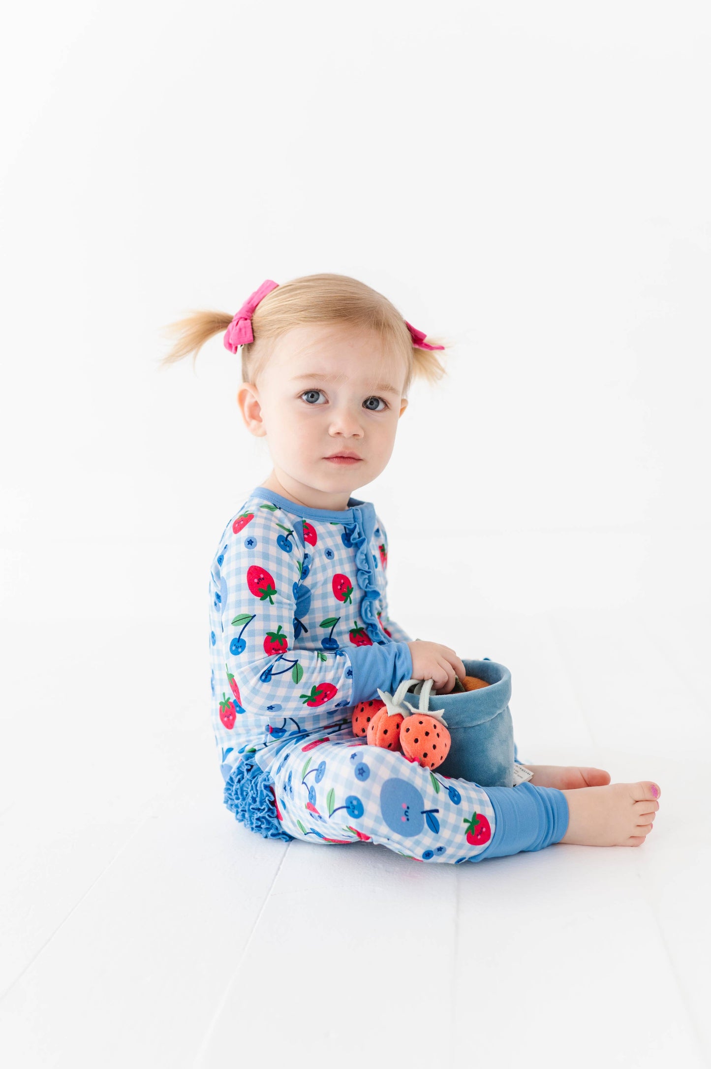 Berry Convertible Footies with Ruffle