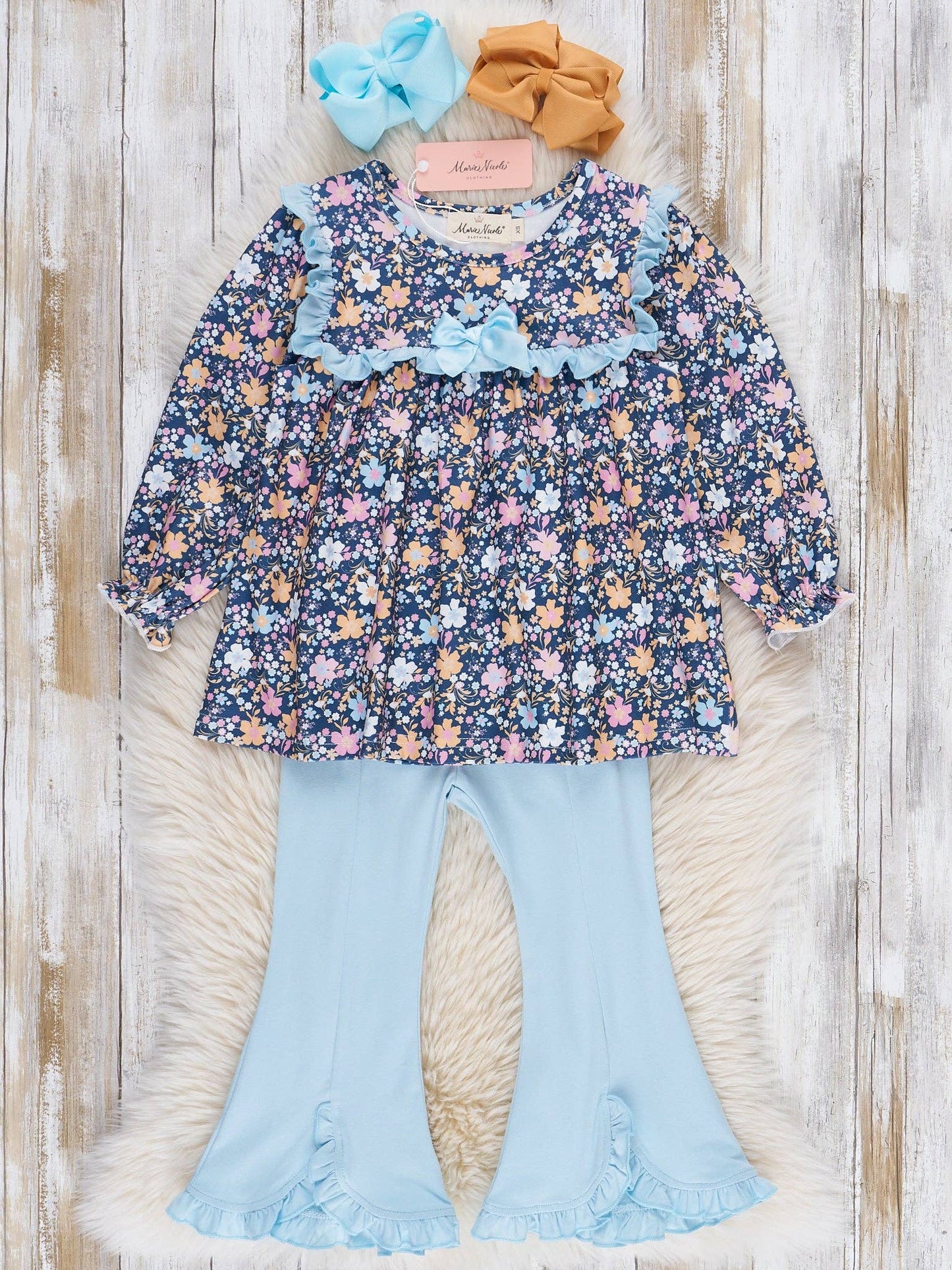 Autumn Bloom Ruffle Outfit