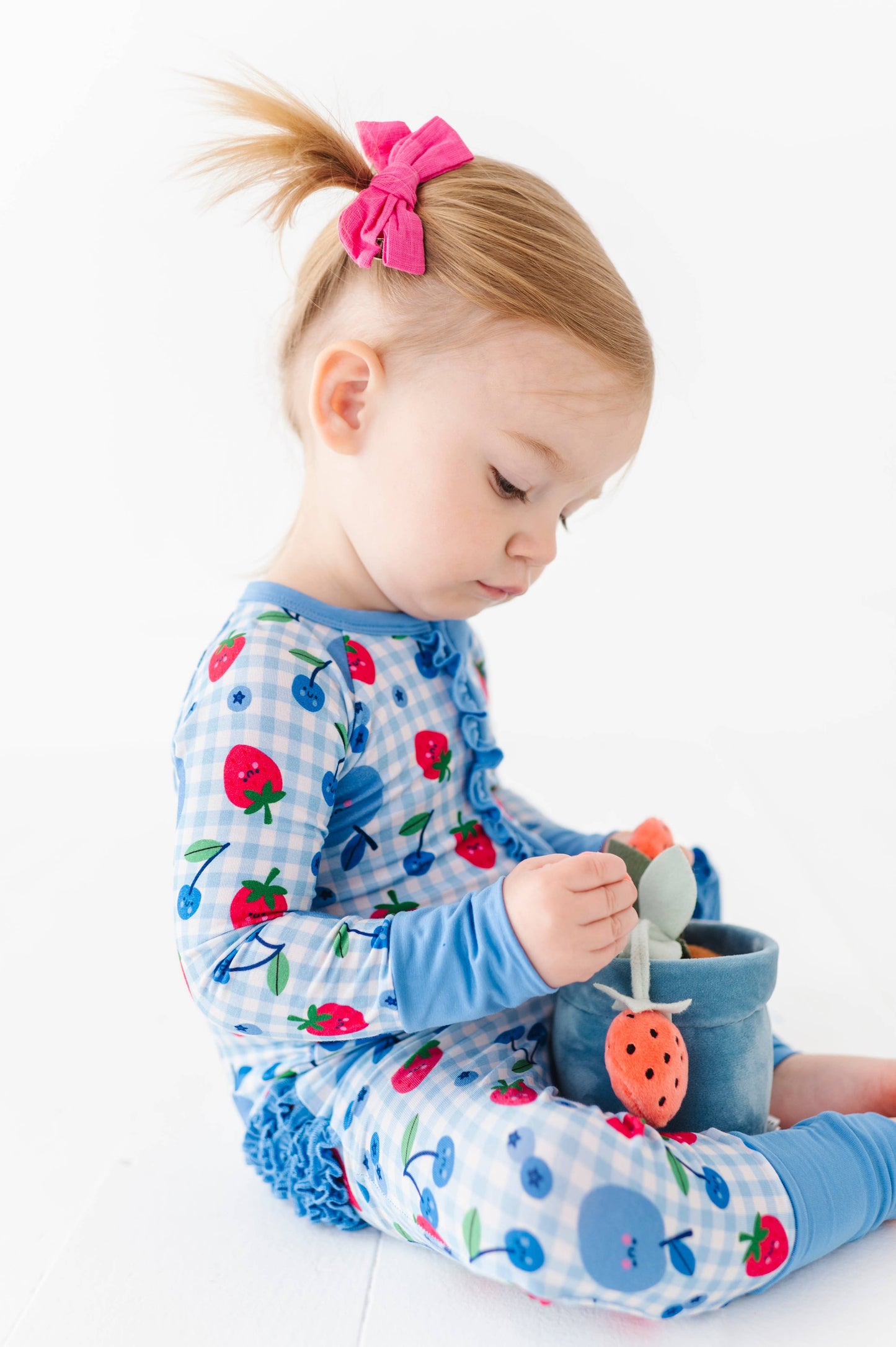 Berry Convertible Footies with Ruffle