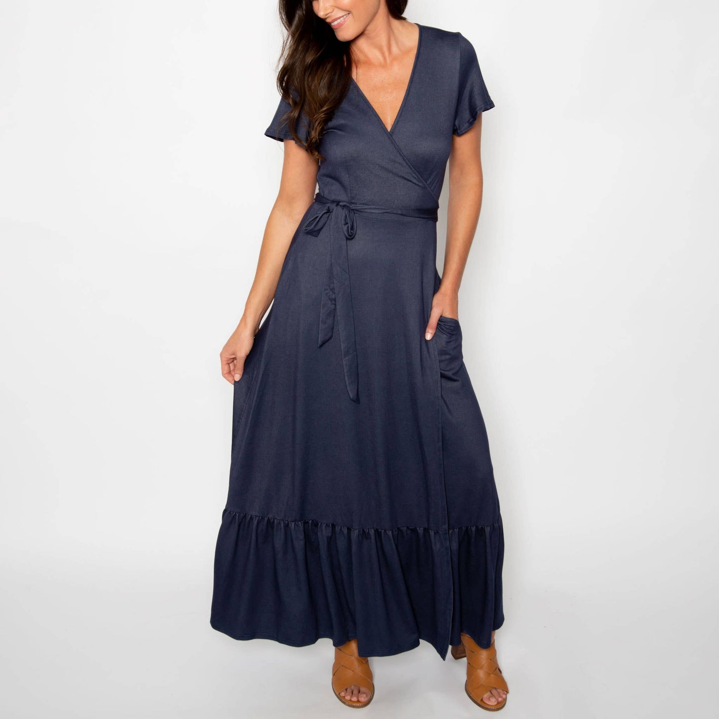 Sale - Savannah Maxi Wrap Dress Set