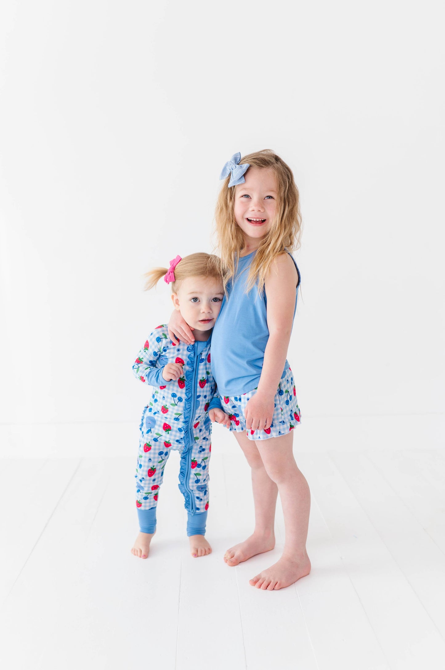 Berry Convertible Footies with Ruffle