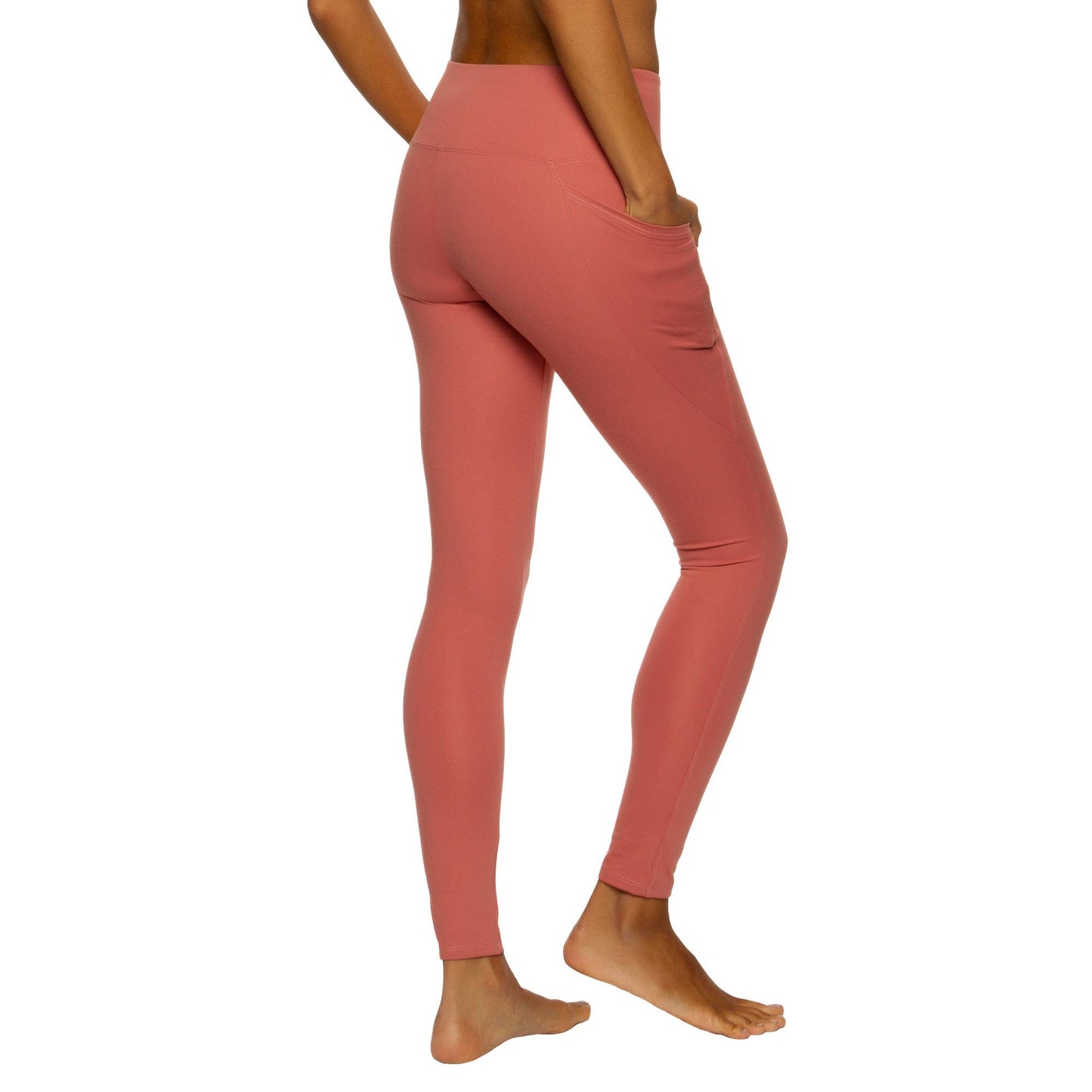 Athletic Pocket Leggings - Cayenne