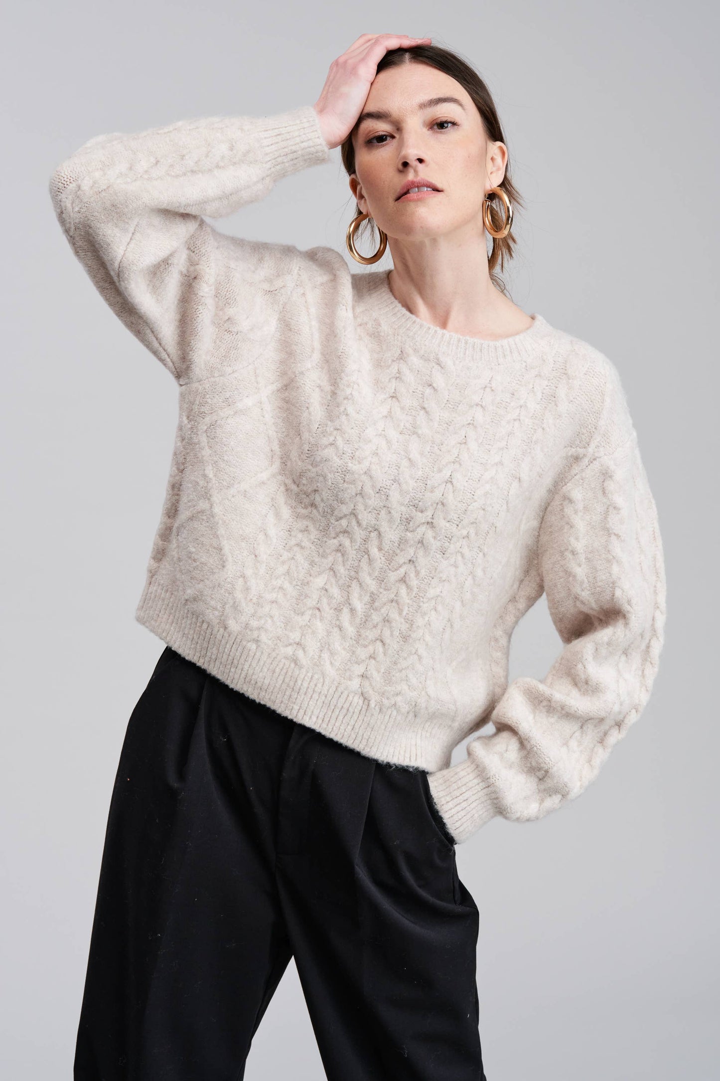 Andorra Cable Sweater Pullover