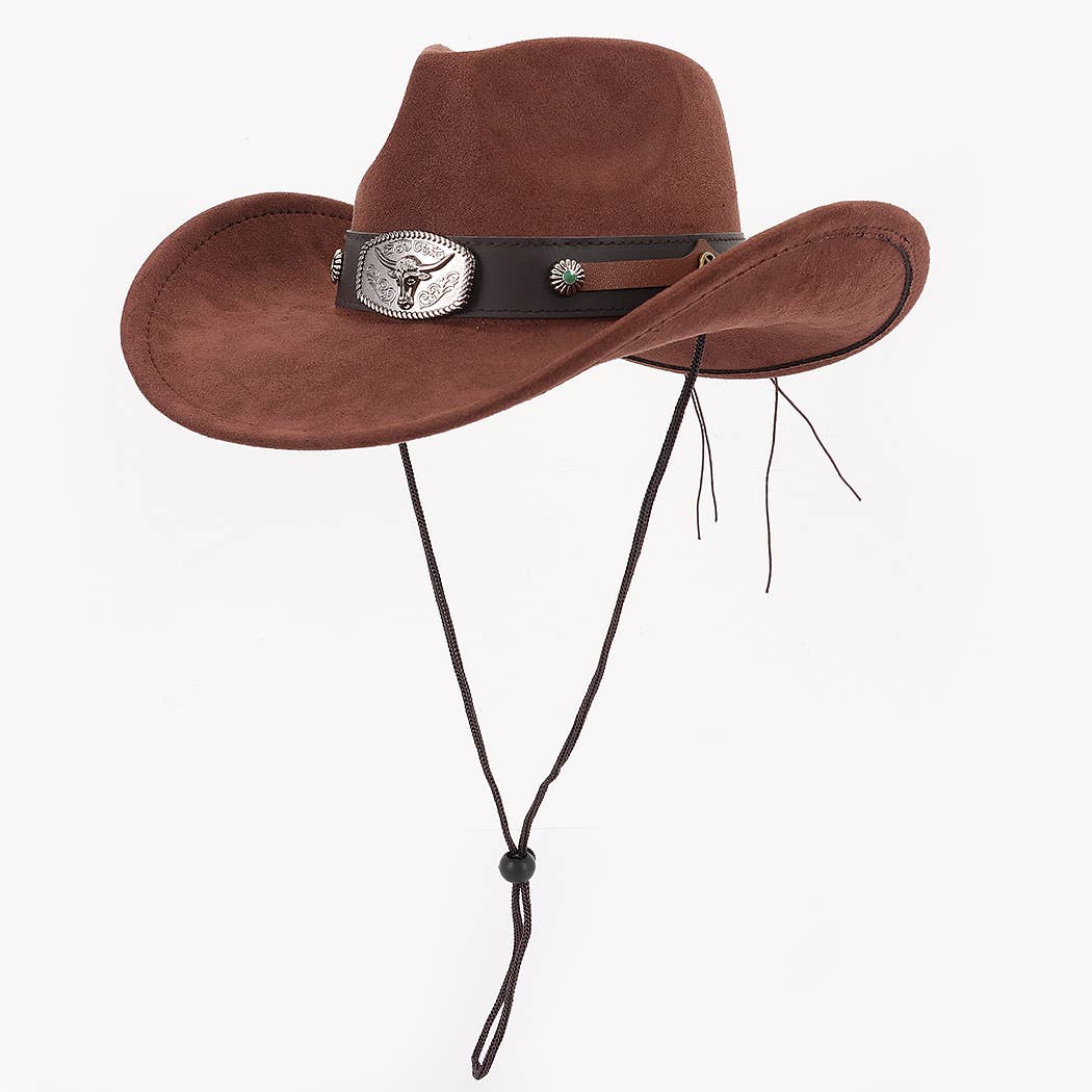Faux Wool Cowboy Hat
