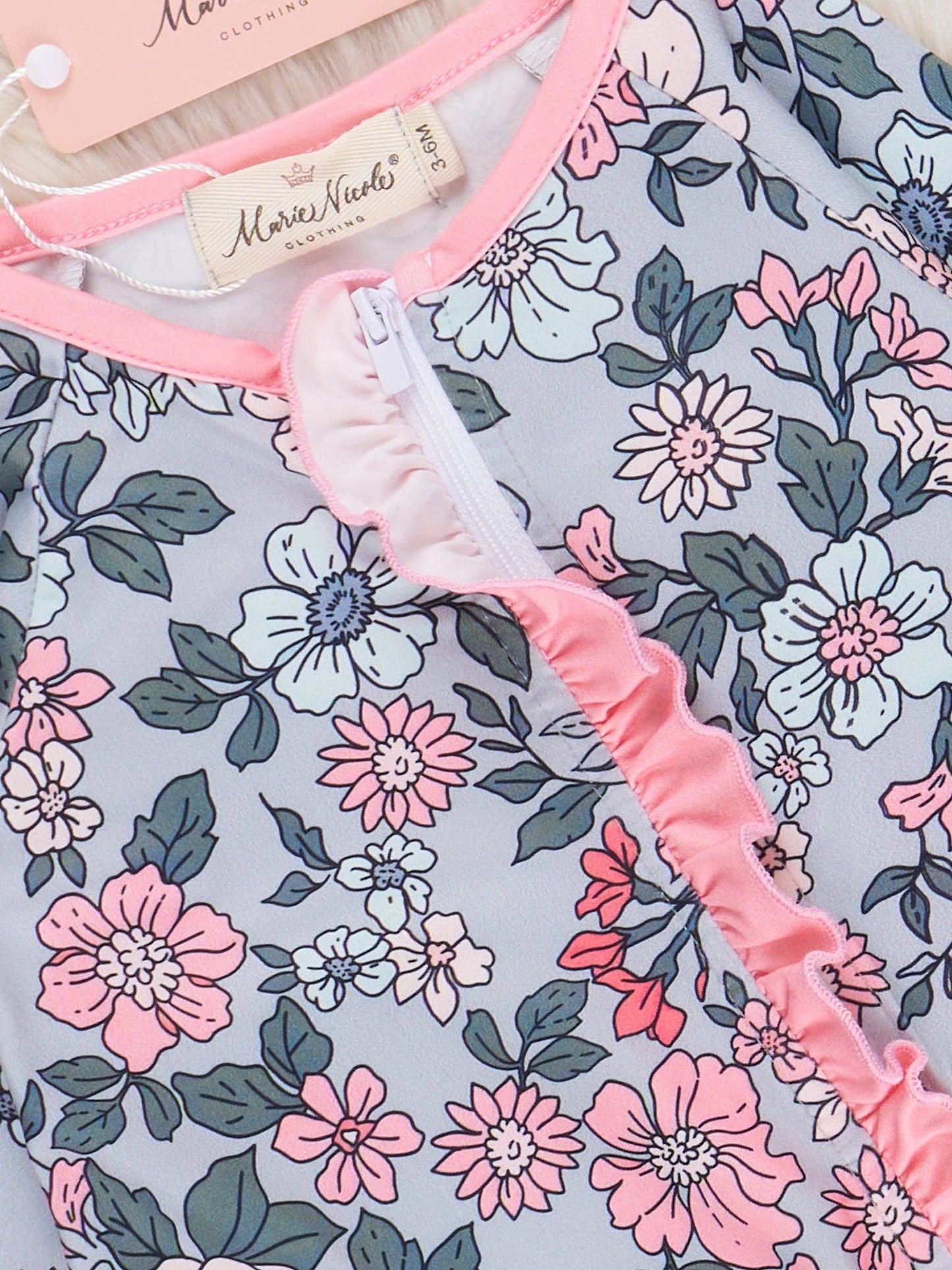 Autumn Rosebud Sleeper Pajamas