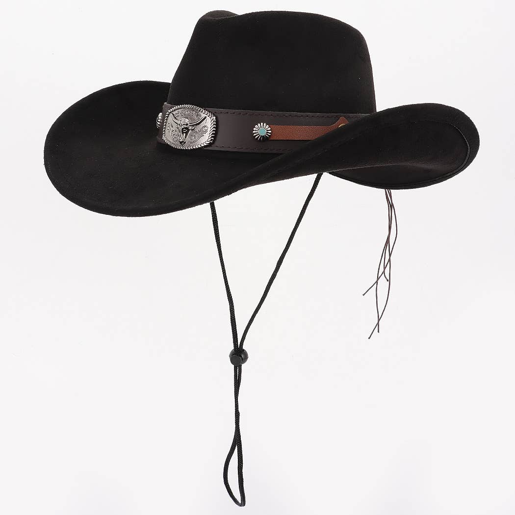 Faux Wool Cowboy Hat