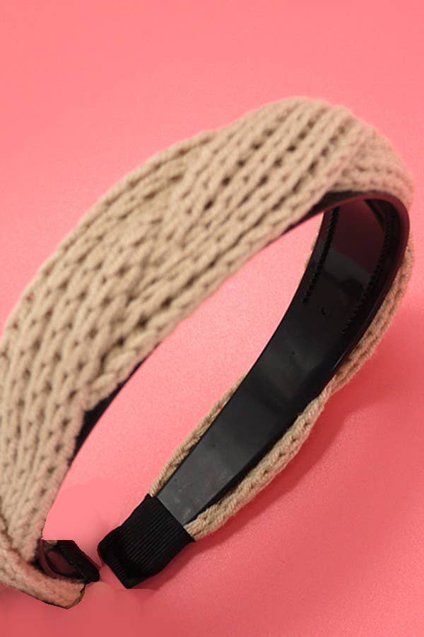 WARM KNITTED TWIST HEADBAND HAIR BAND |