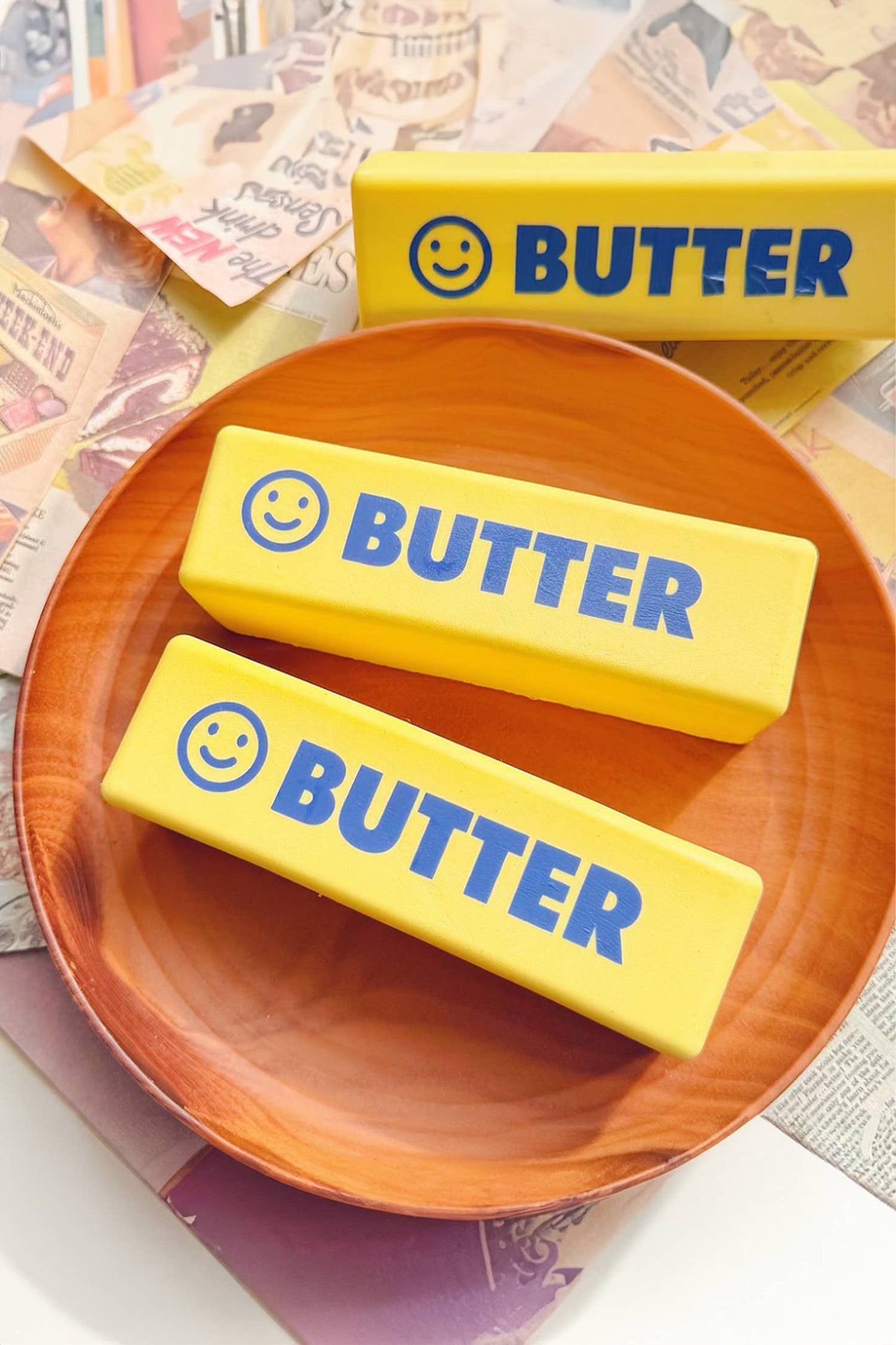 LDC 1PC PU Butter Sticker Relieve Pressure Squishy Toy