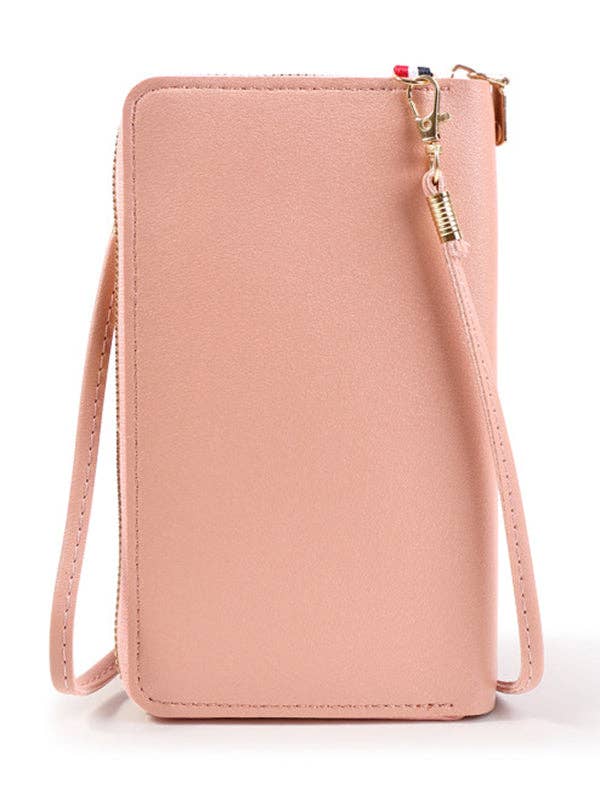 Simple Solid Color PU Sling Bag Shoulder Bag