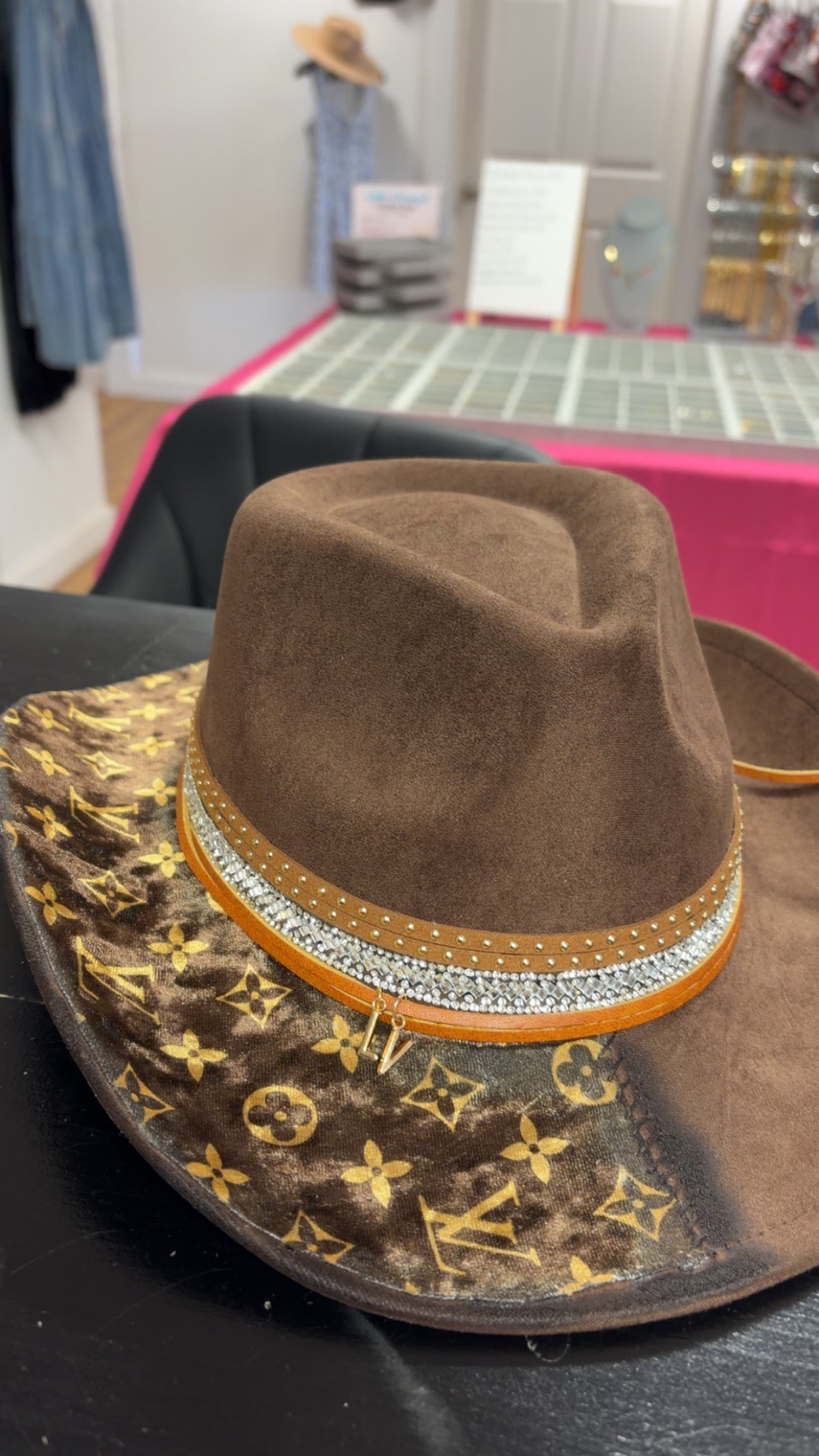 ✨🤎 LV Inspired Custom Cowboy Hat 🤎✨