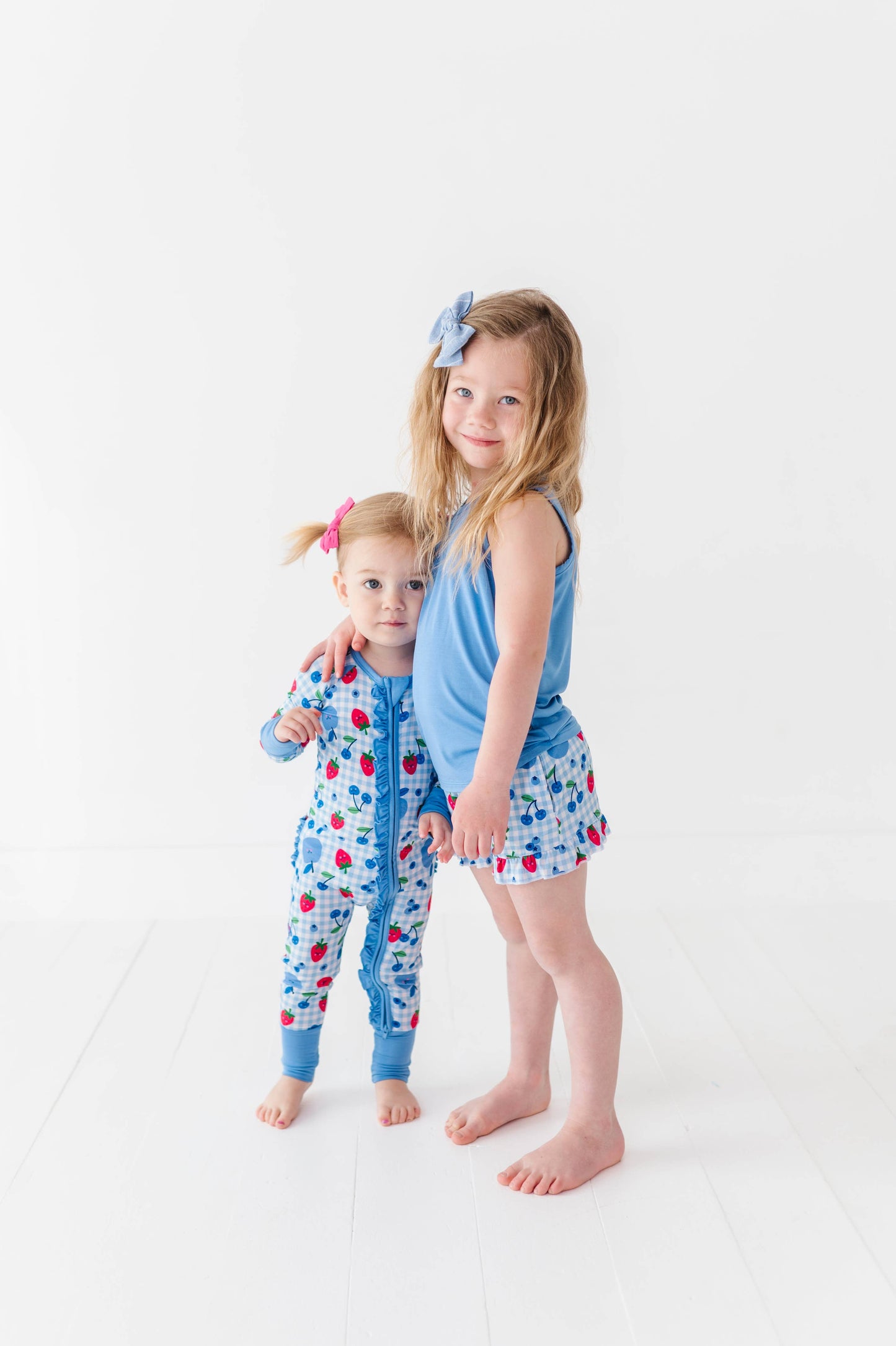 Berry Convertible Footies with Ruffle