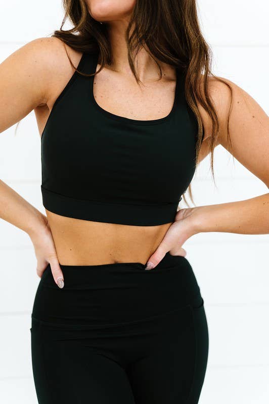 Black Sports Bra