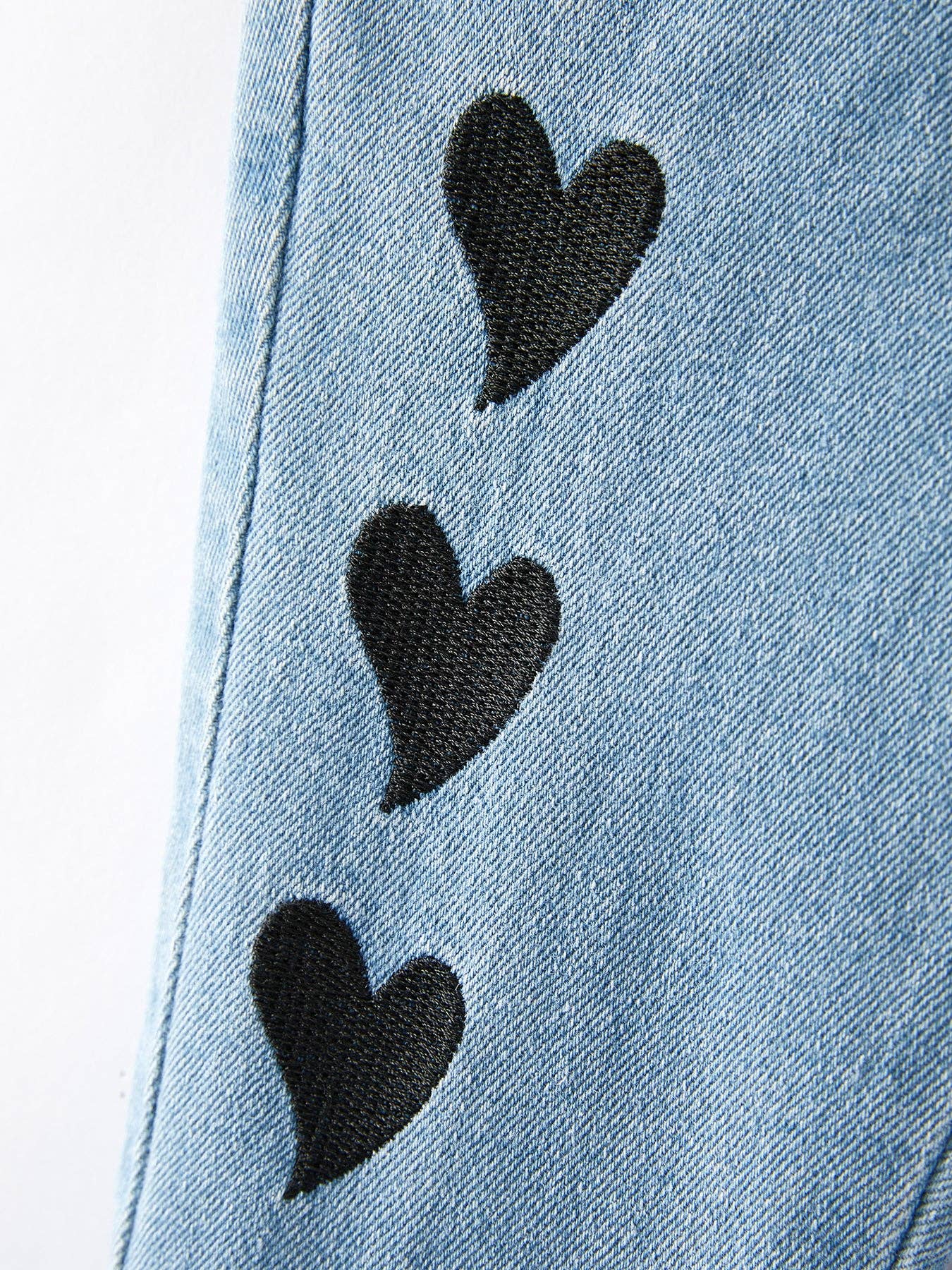 Girls Double Flared Denim Jeans