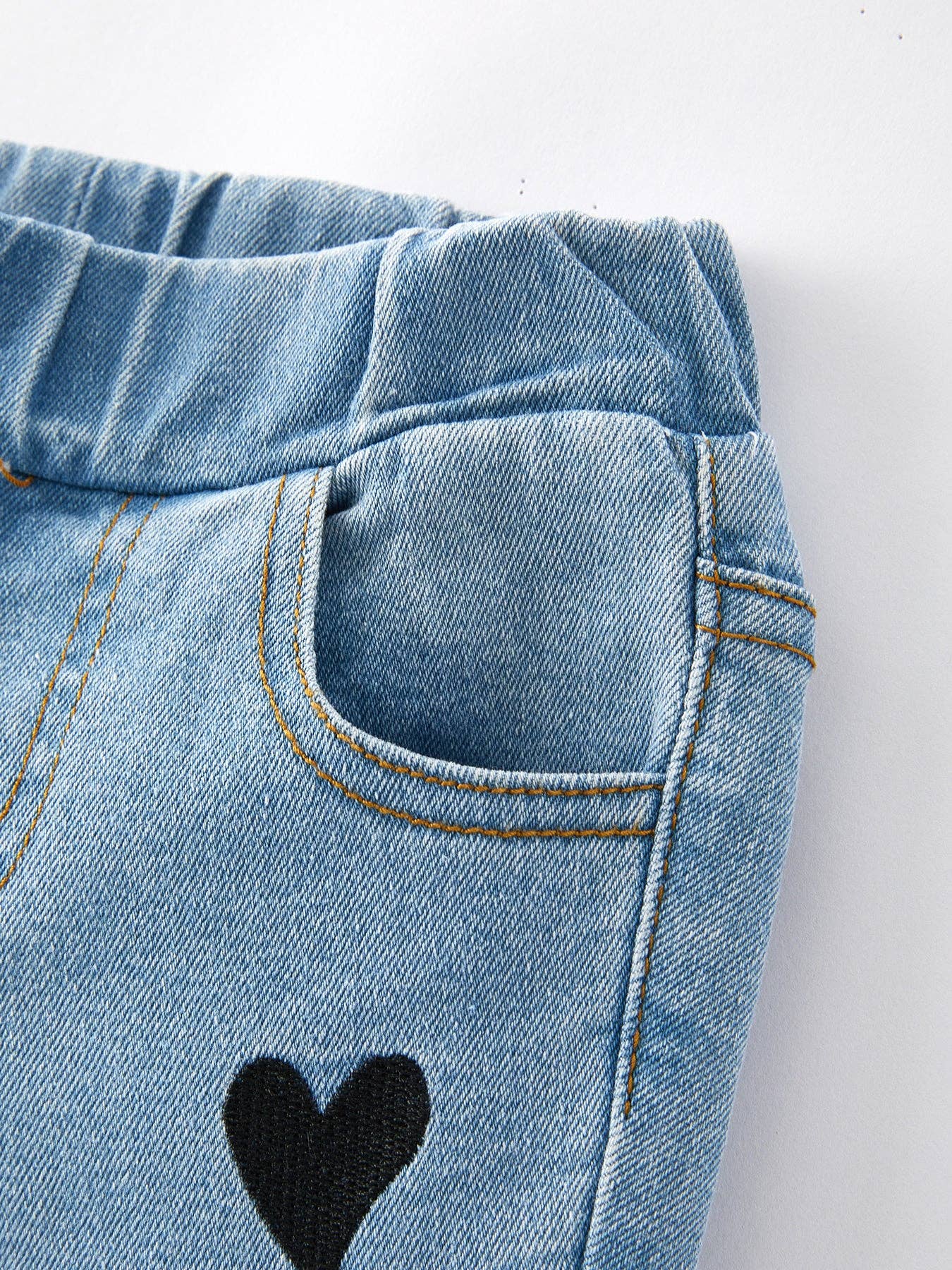 Girls Double Flared Denim Jeans