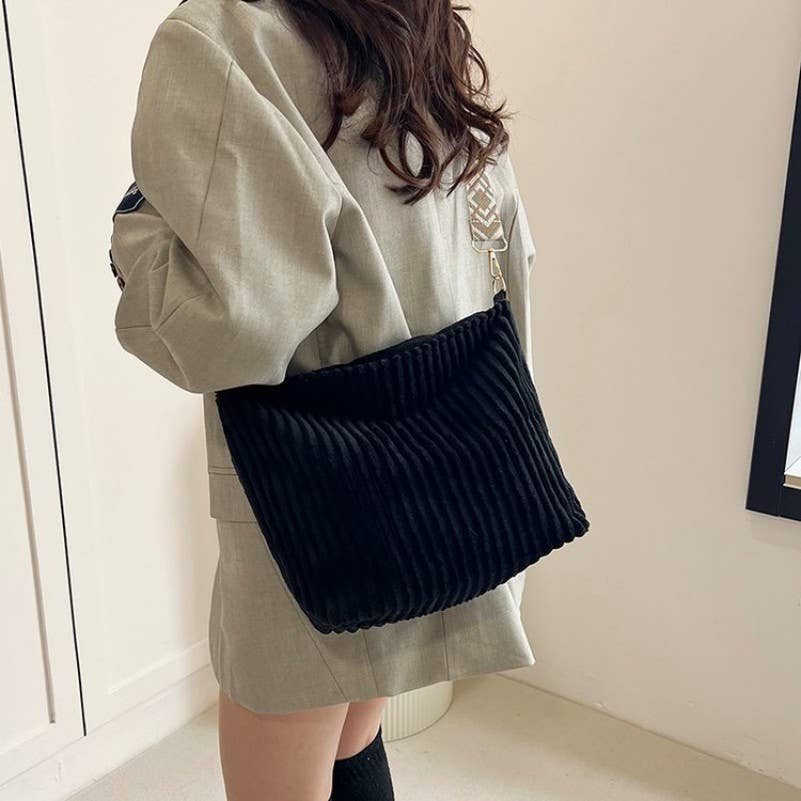 Corduroy AZTEC Guitar Shoulder Strap Tote Bag |