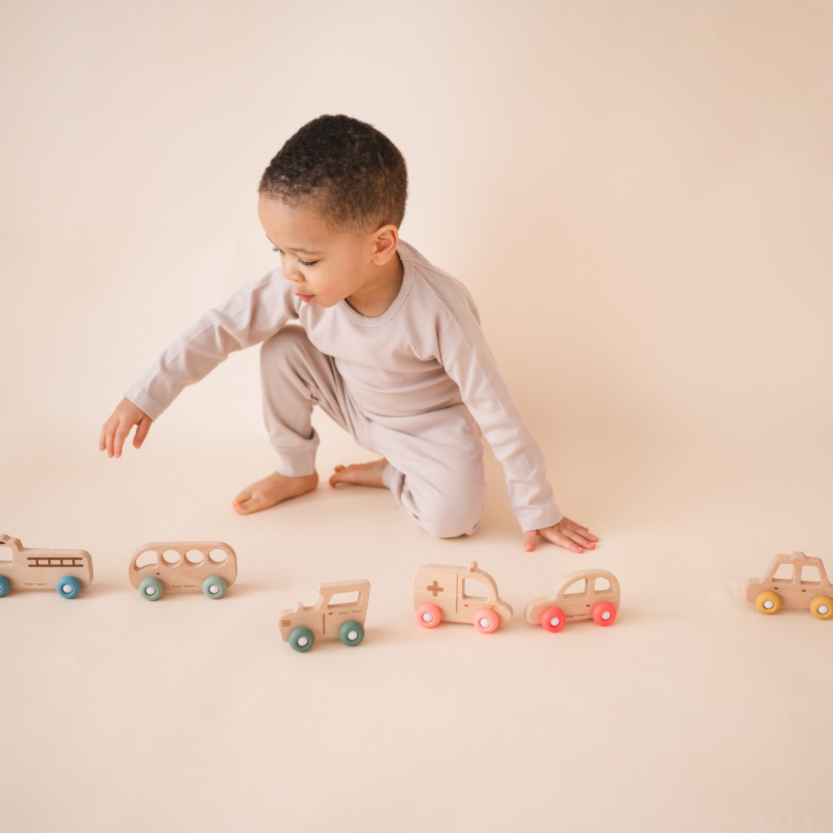 Wooden Toy Tractor | Wheelies Collection