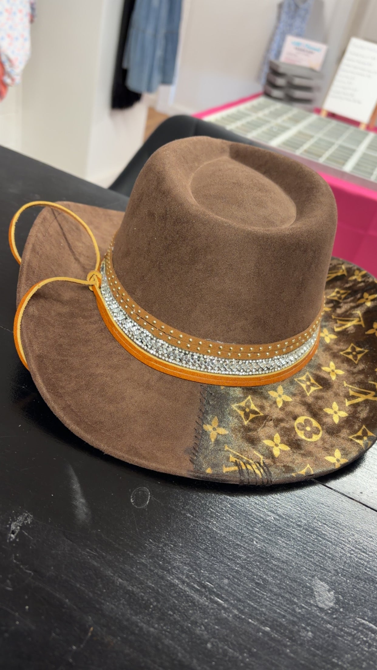 ✨🤎 LV Inspired Custom Cowboy Hat 🤎✨