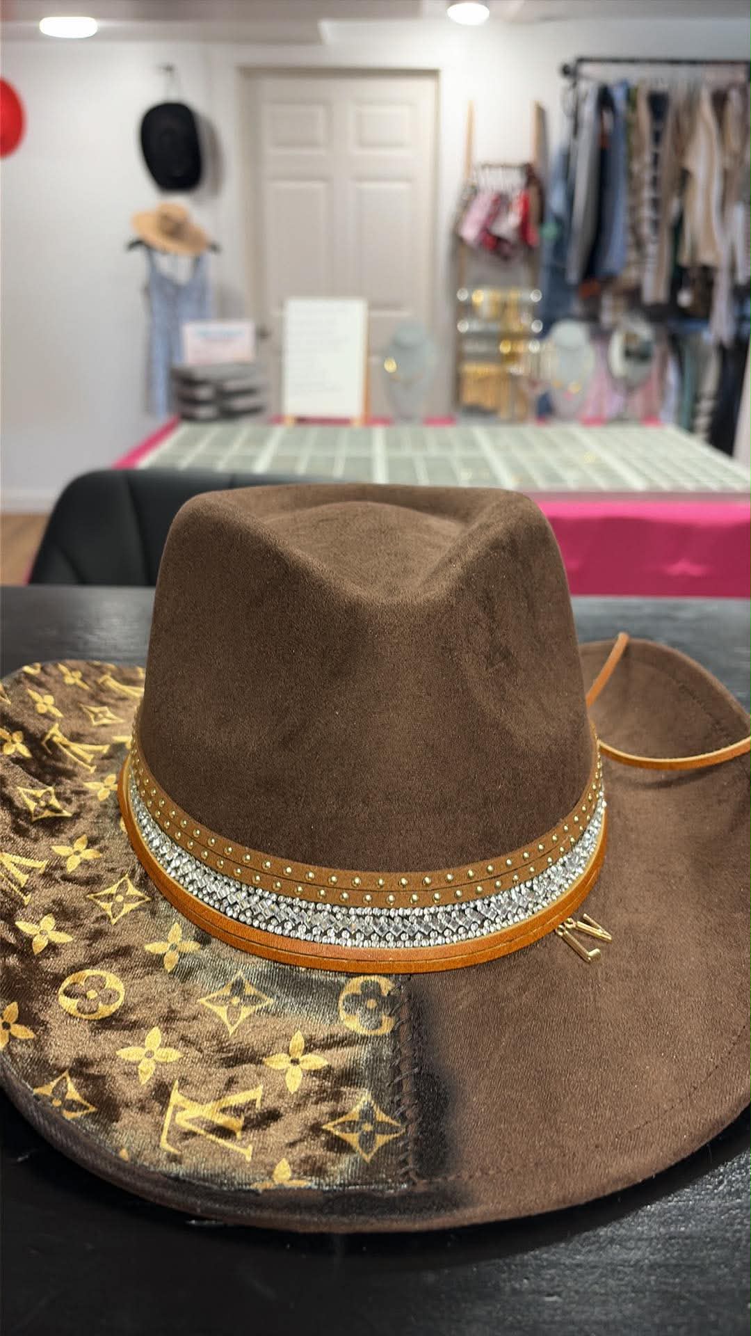 ✨🤎 LV Inspired Custom Cowboy Hat 🤎✨