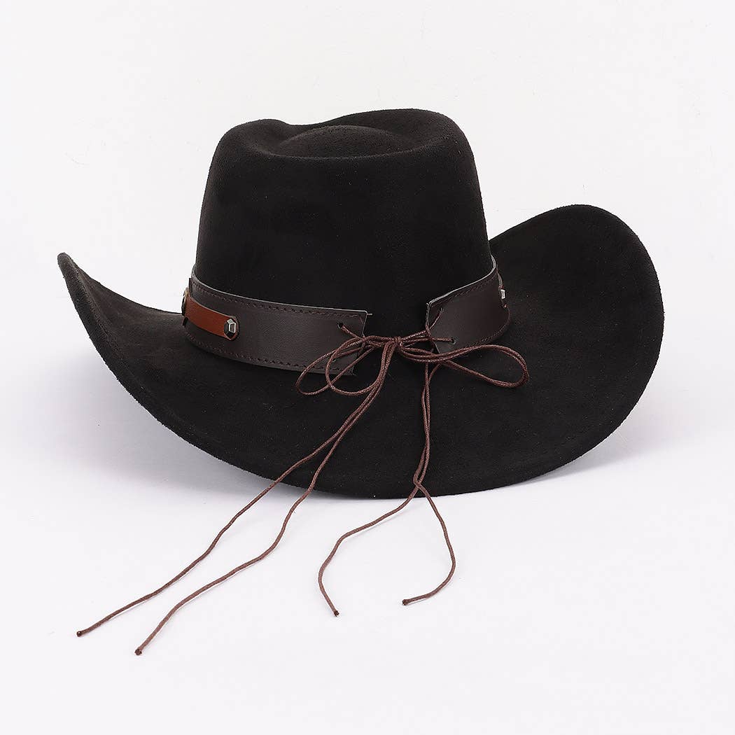 Faux Wool Cowboy Hat