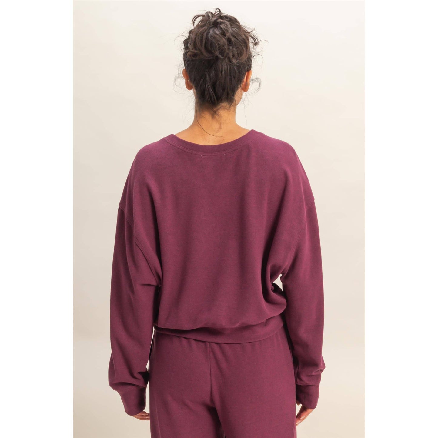 Soft Ribbed Relaxed Fit Sweatshirt