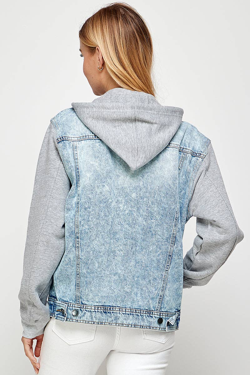 Women's  Denim Hoodie Jacket