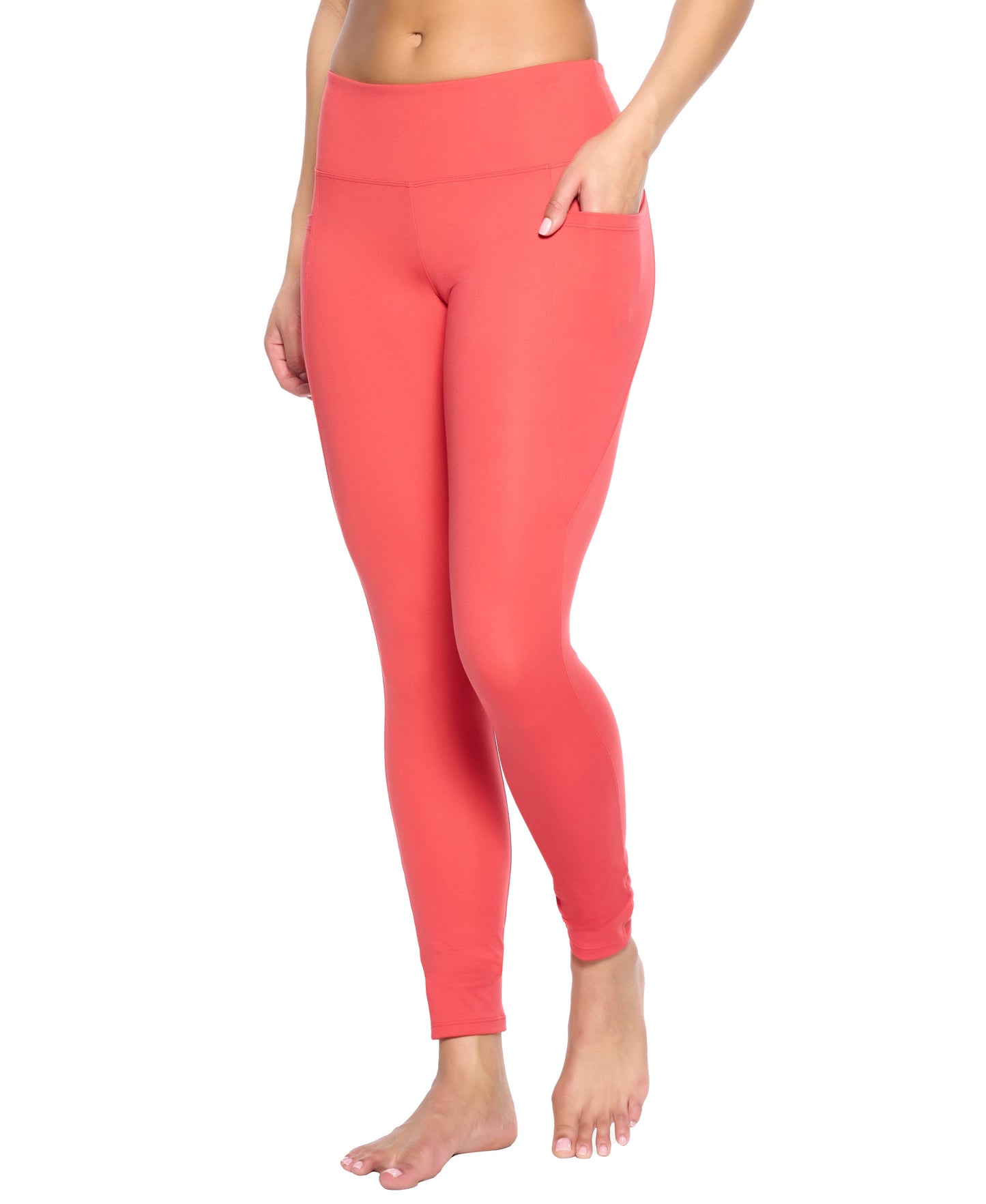 Athletic Pocket Leggings - Cayenne