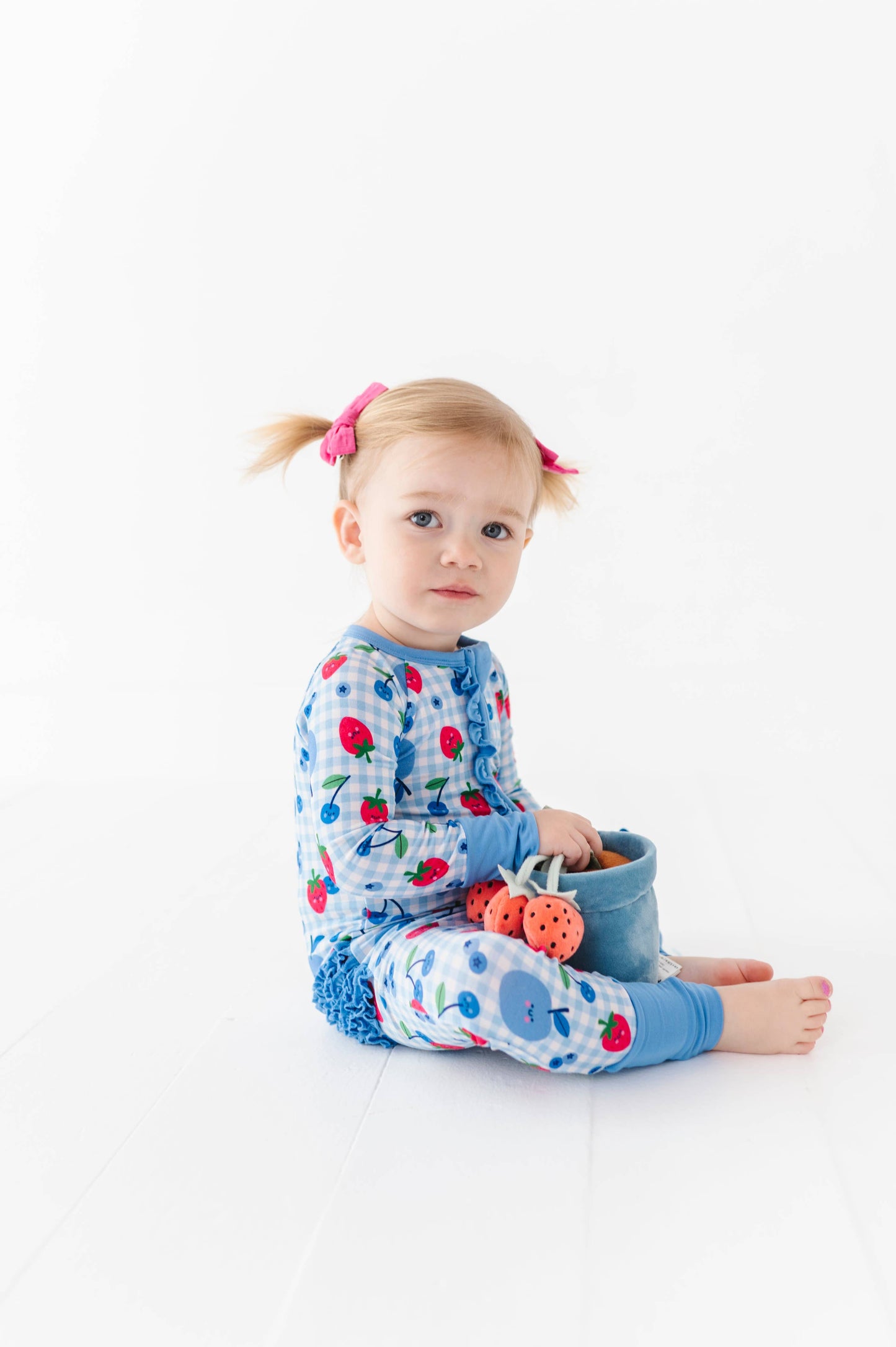 Berry Convertible Footies with Ruffle