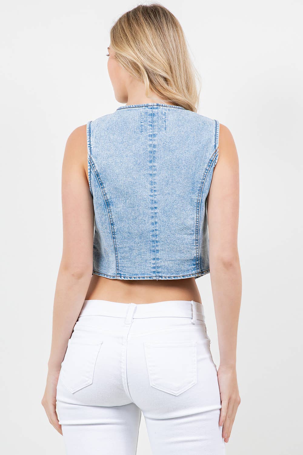 Light Wash Vintage Denim Vest