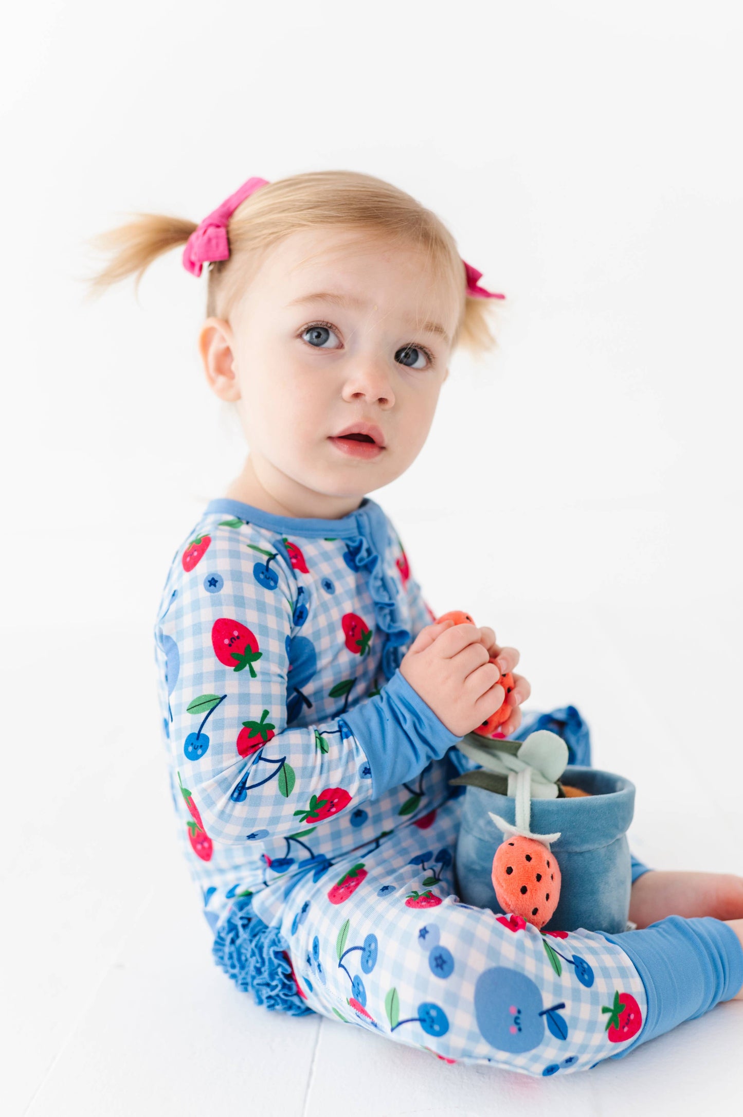 Berry Convertible Footies with Ruffle