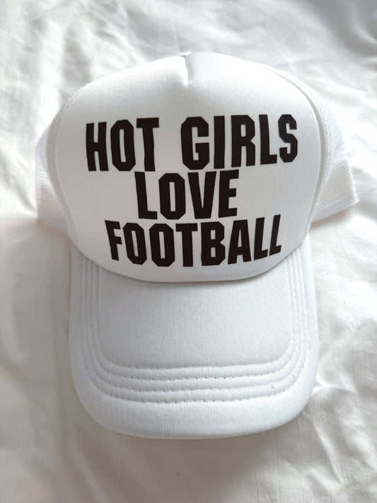 Hot Girls Love Football Trucker Hat